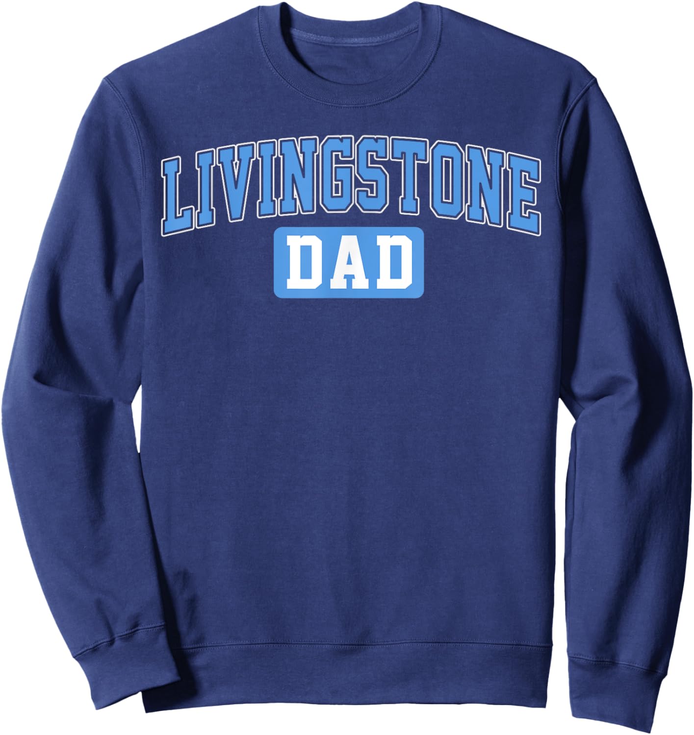 Livingstone College Dad Arch Vintage Design for Father Men Sweatshirt - Sweatshirt | Navy