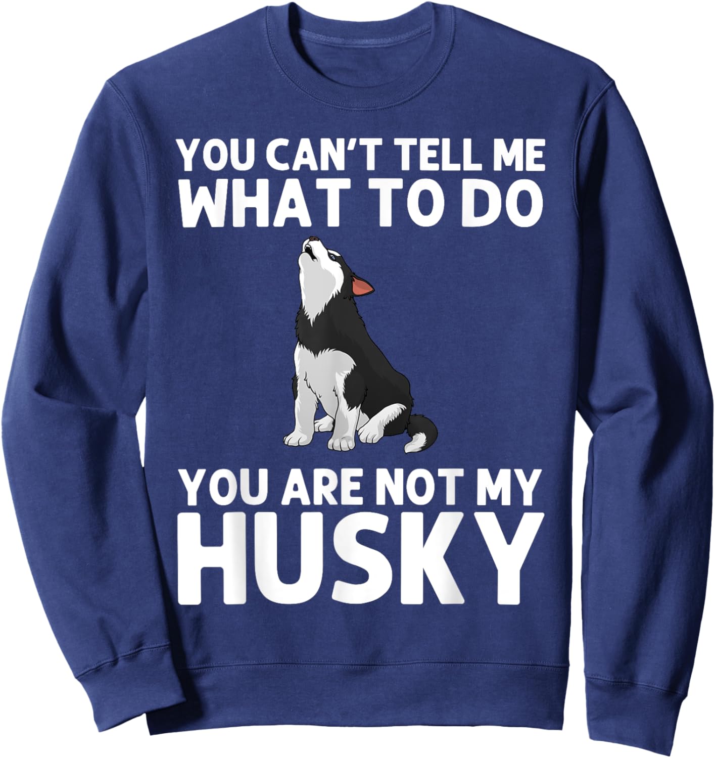 Husky Design Women Siberian Husky Dog Husky Lover Sweatshirt - Sweatshirt | Navy