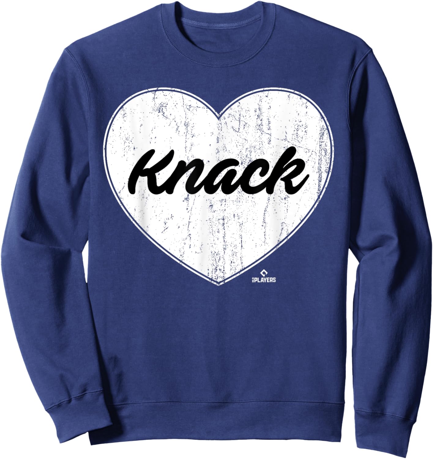 Distressed Heart Landon Knack Prospect Baseball Fan Gear Sweatshirt - Sweatshirt | Navy