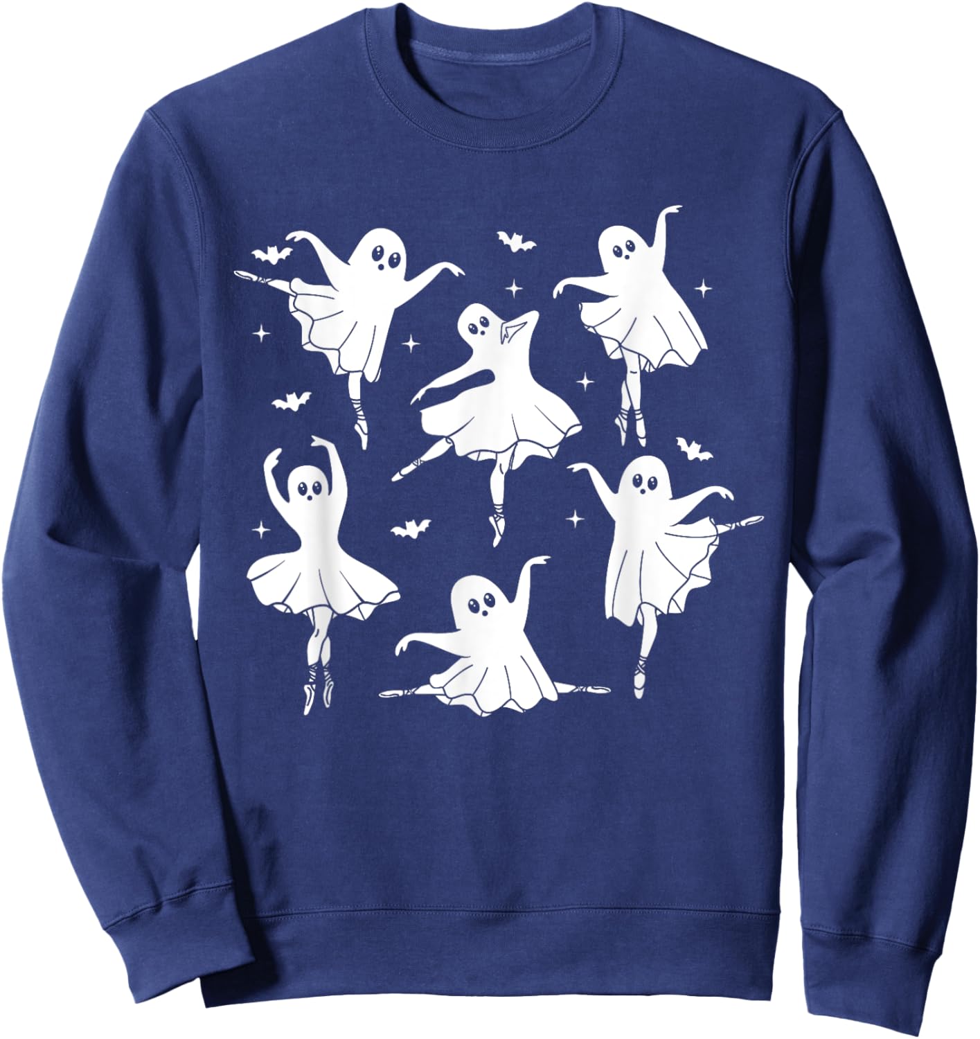 Funny Halloween Ghost Shirt For Dance Teacher Ballet Dancer Sweatshirt - Sweatshirt | Navy