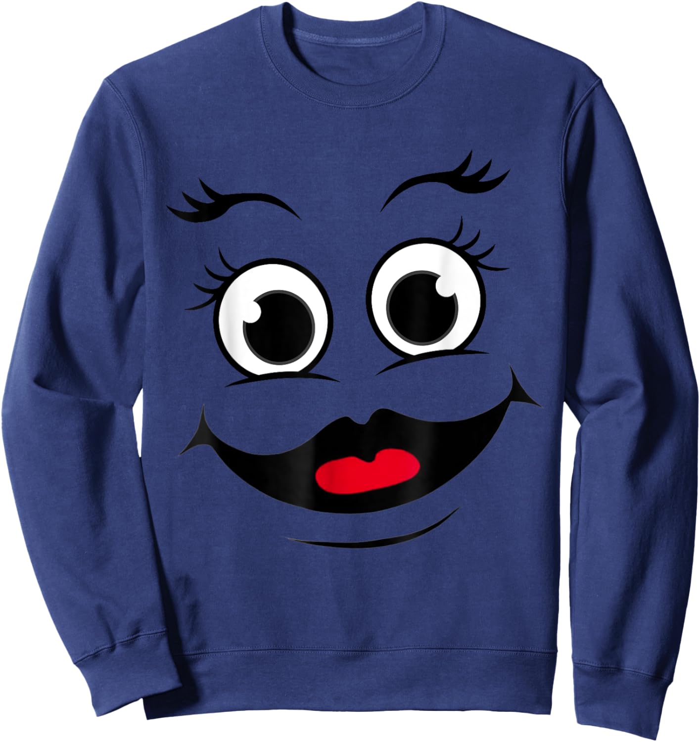 Funny Apparels And Gifts Hot Trends Purple Cartoon Halloween Women's X-Small Sweatshirt - Sweatshirt | Navy