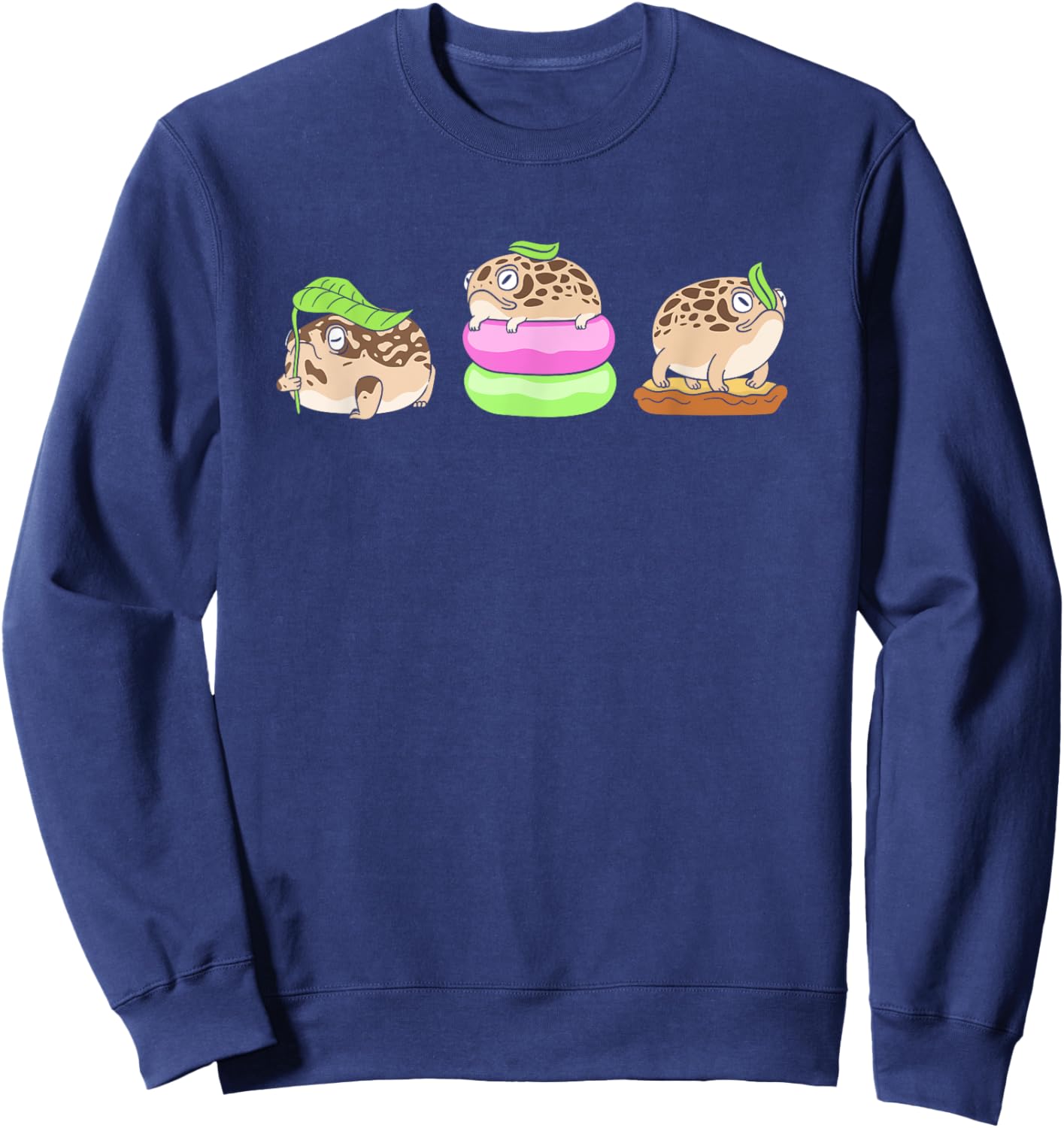 Cute Desert Rain Frog Lover Three Frogs Sweatshirt - Sweatshirt | Navy