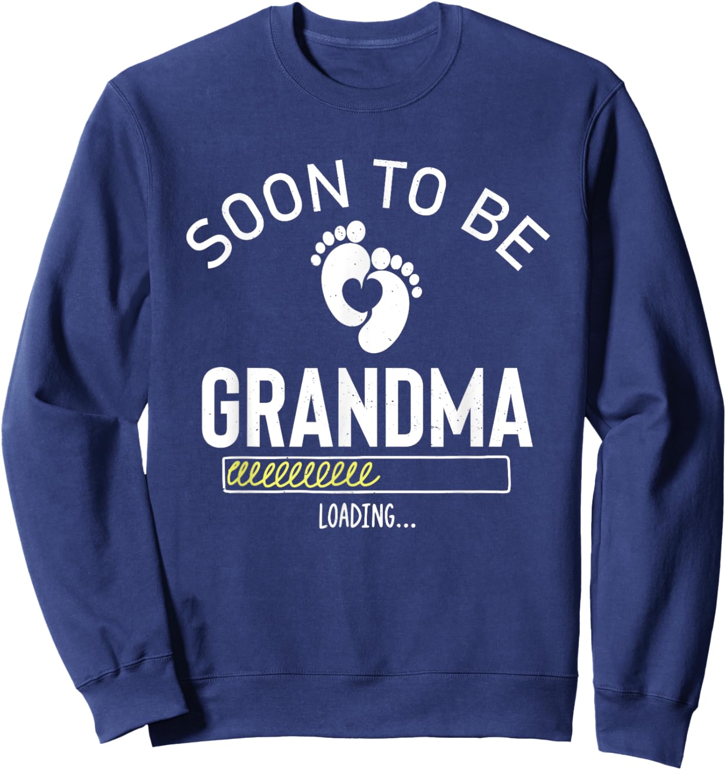Soon To Be Grandma 2025 Loading Promoted To Grandma Est 2025 Sweatshirt - Sweatshirt | Navy