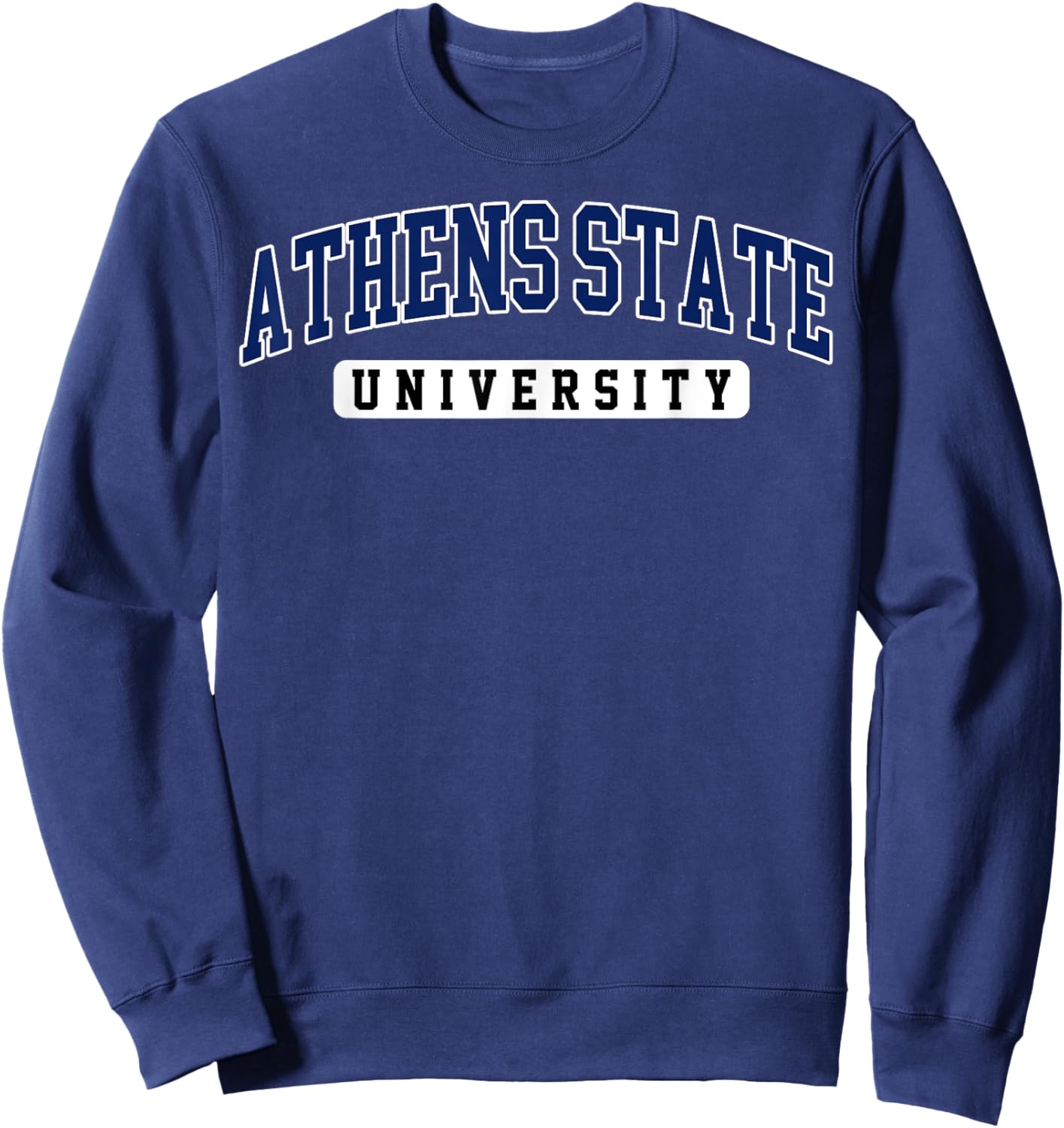 Athens State University Arch Vintage Sports Design Men Women Sweatshirt - Sweatshirt | Navy