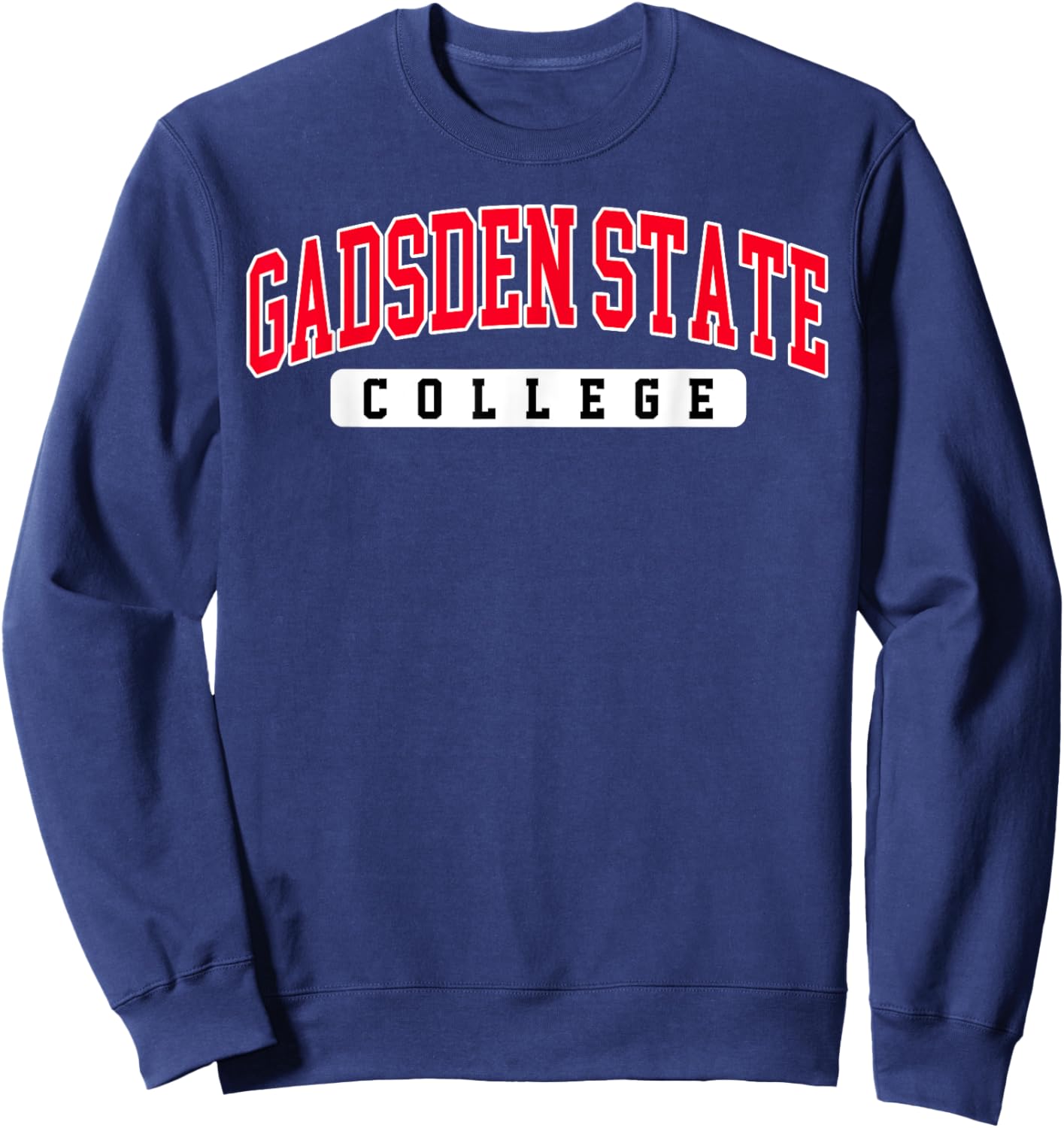 Gadsden State Community College Arch Vintage Sports Design Sweatshirt - Sweatshirt | Navy