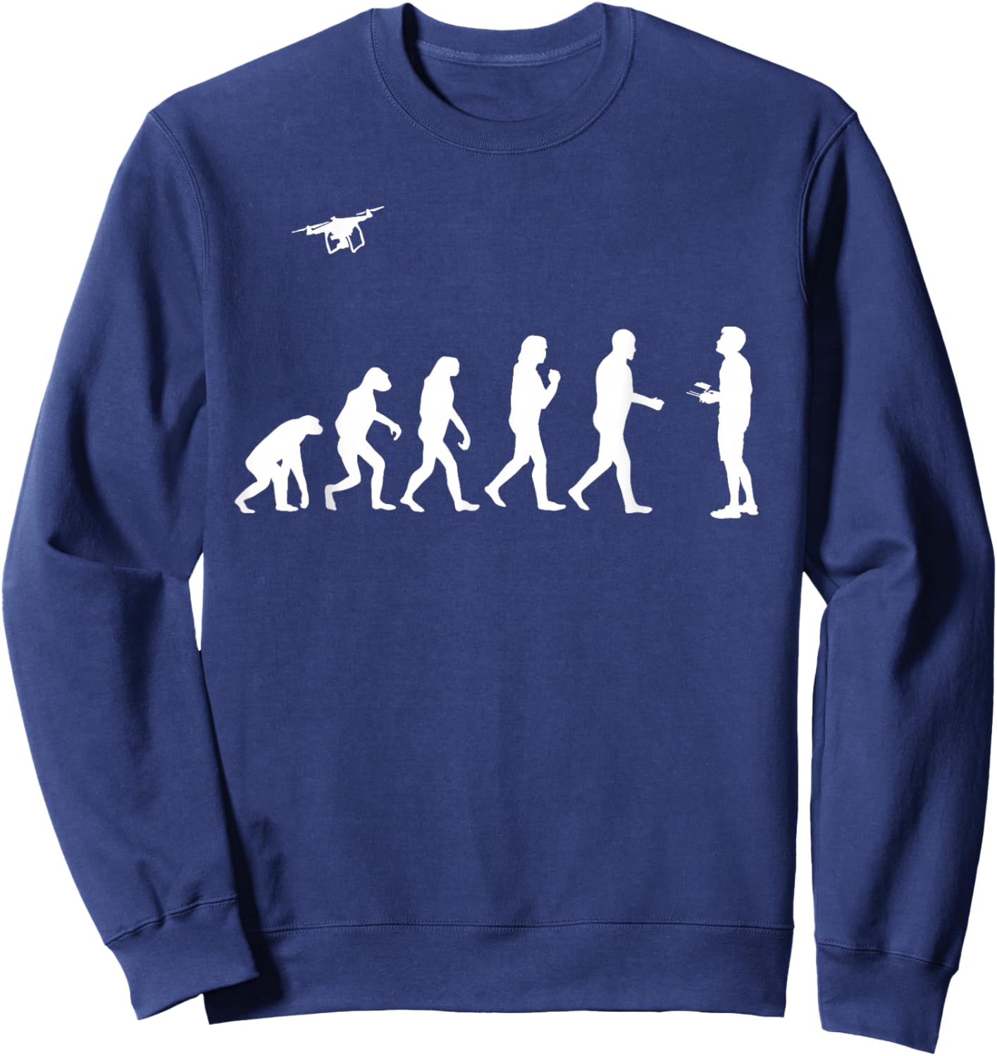 Drone Pilot Art Women Drone Enthusiast Drone Lover Sweatshirt - Sweatshirt | Navy