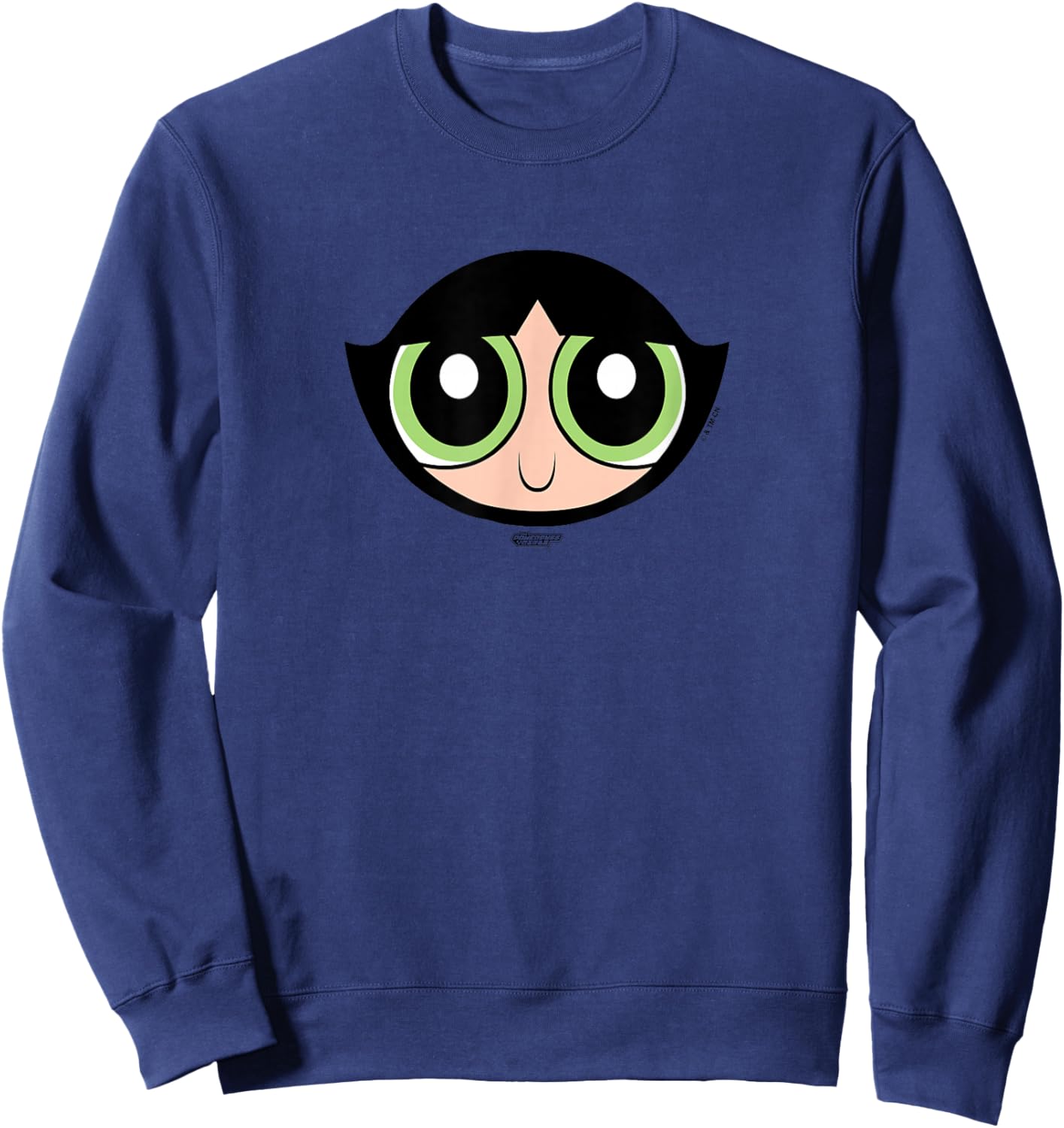 The Powerpuff Girls Buttercup Face Sweatshirt - Sweatshirt | Navy