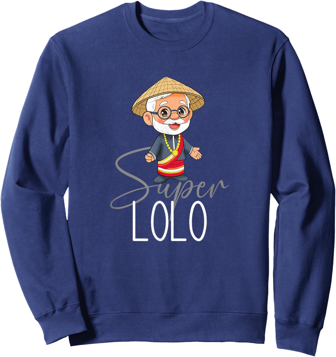 Philippines Pilipinas Filipino Grandpa Lolo Grandfather Sweatshirt - Sweatshirt | Navy