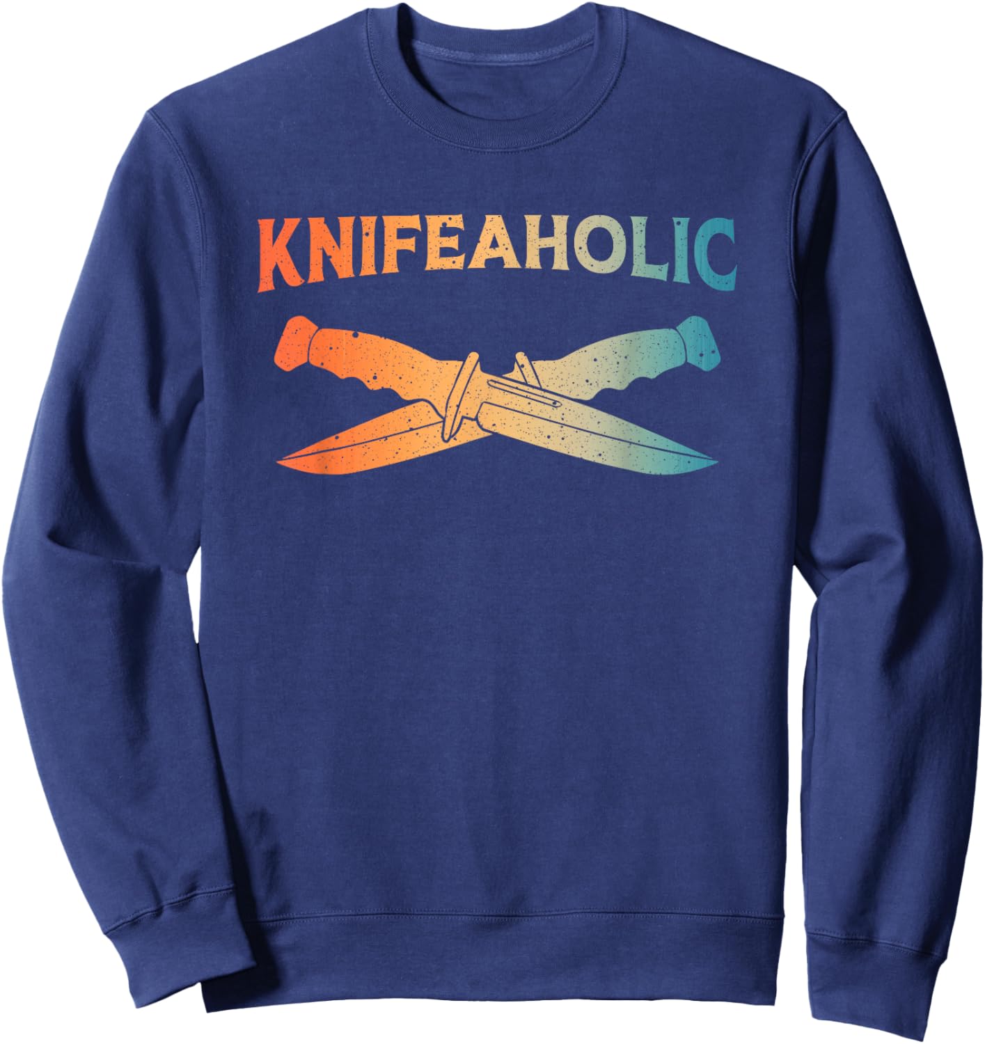 Best Knife Art Women Collectible Knives Pocket Knife Sweatshirt - Sweatshirt | Navy