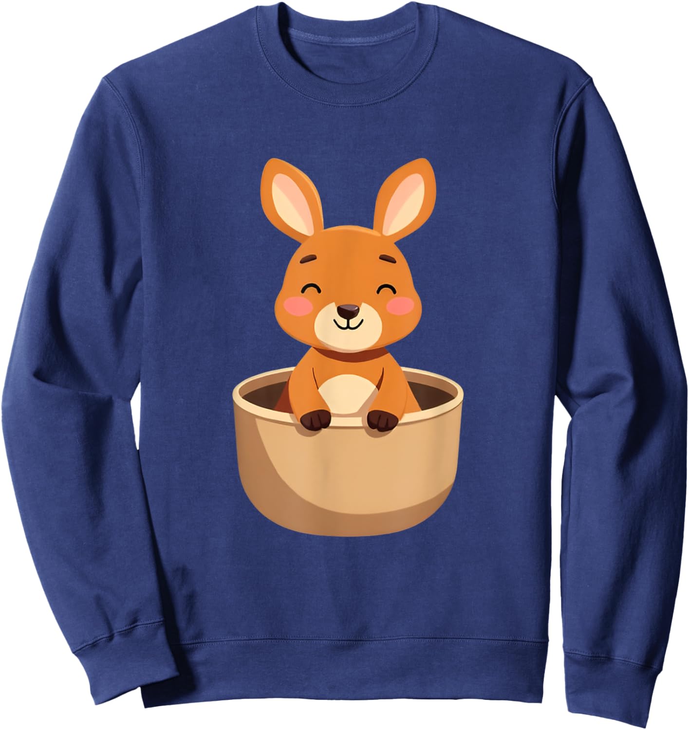 Australian Animal Cute Kangaroo Costume for Kids and Adults Sweatshirt - Sweatshirt | Navy