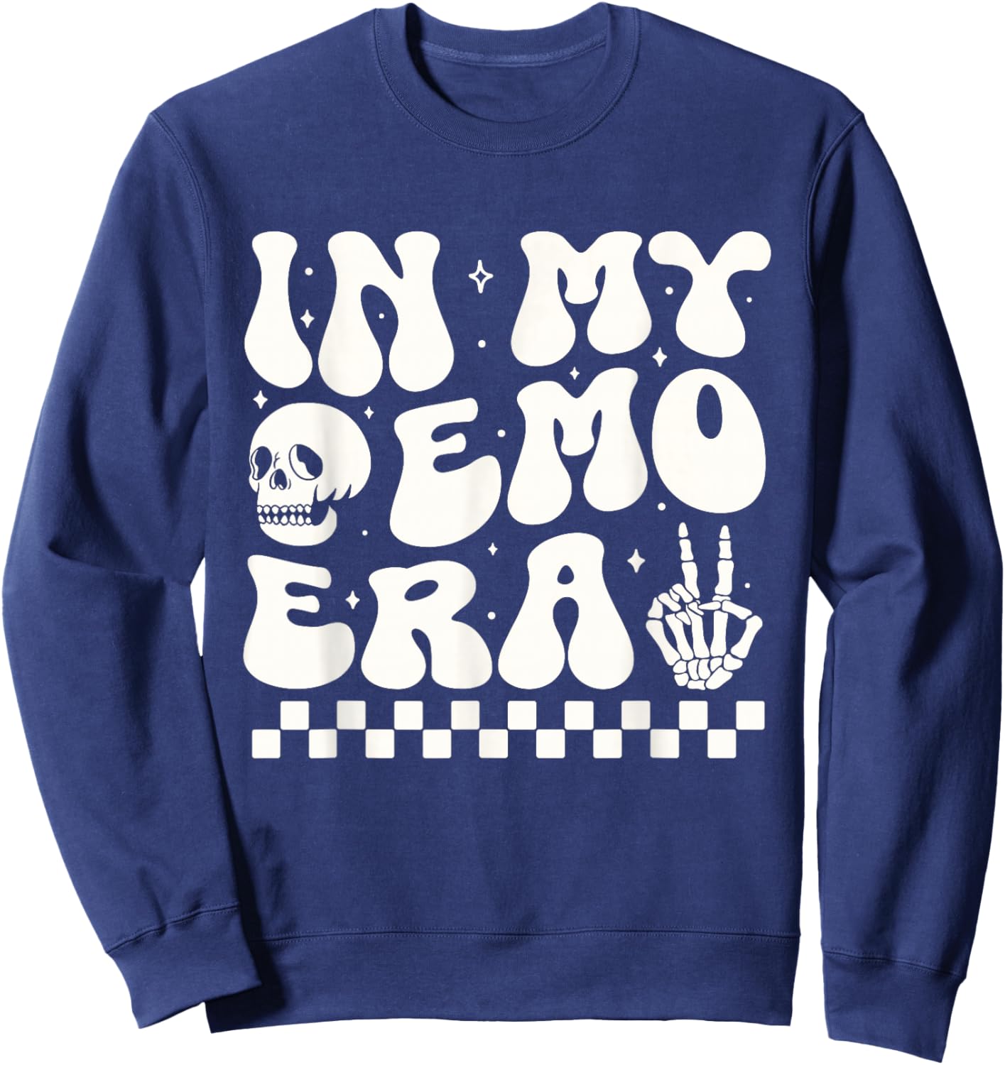 In My Emo Era Funny 90s Kids 90s Babies Millennials gifts Sweatshirt - Sweatshirt | Navy