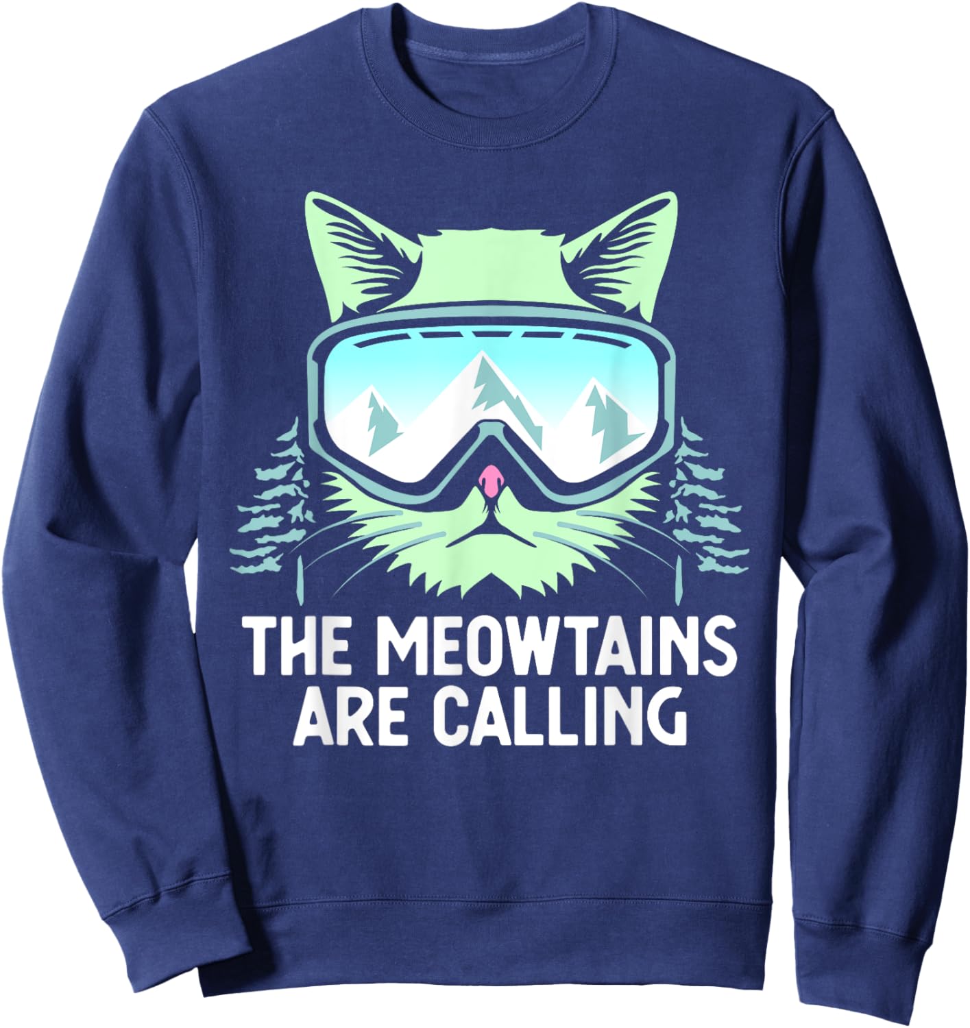Snowboarding Skiing Art Women Kid Winter Sport Skier Sweatshirt - Sweatshirt | Navy
