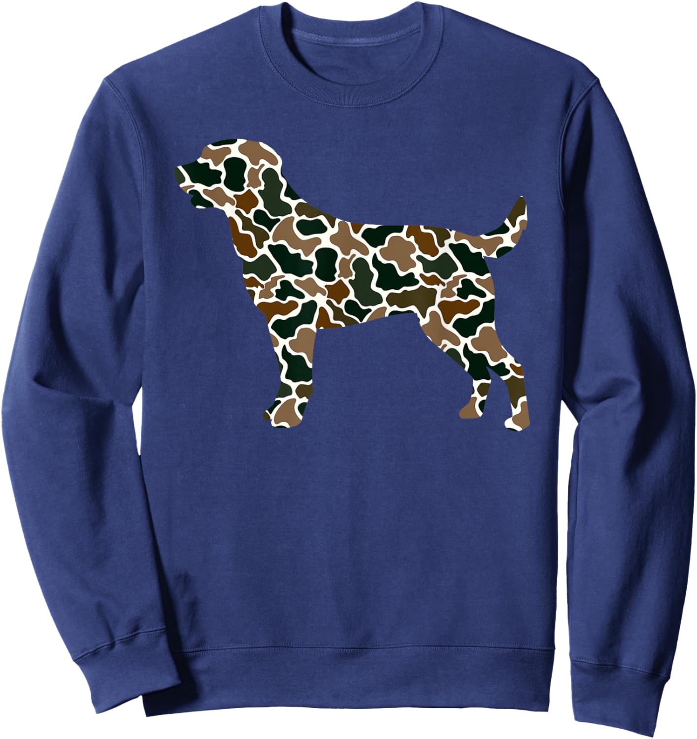 Cute Camo Paw Print Pet Owner Camouflage Paw Print Dog Lover Sweatshirt - Sweatshirt | Navy