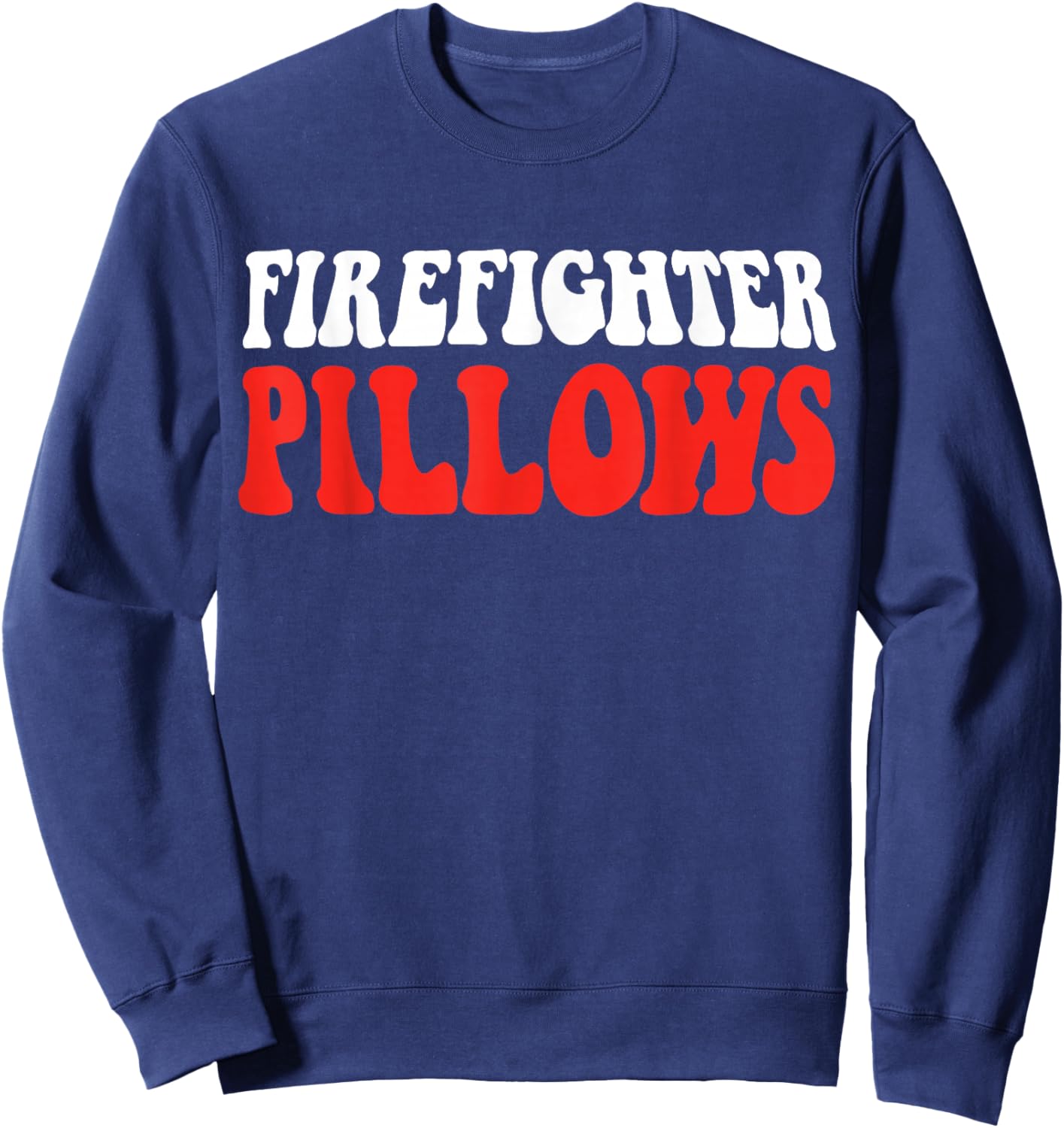Firefighter Pillows Retro - Black, - Small Sweatshirt - Sweatshirt | Navy