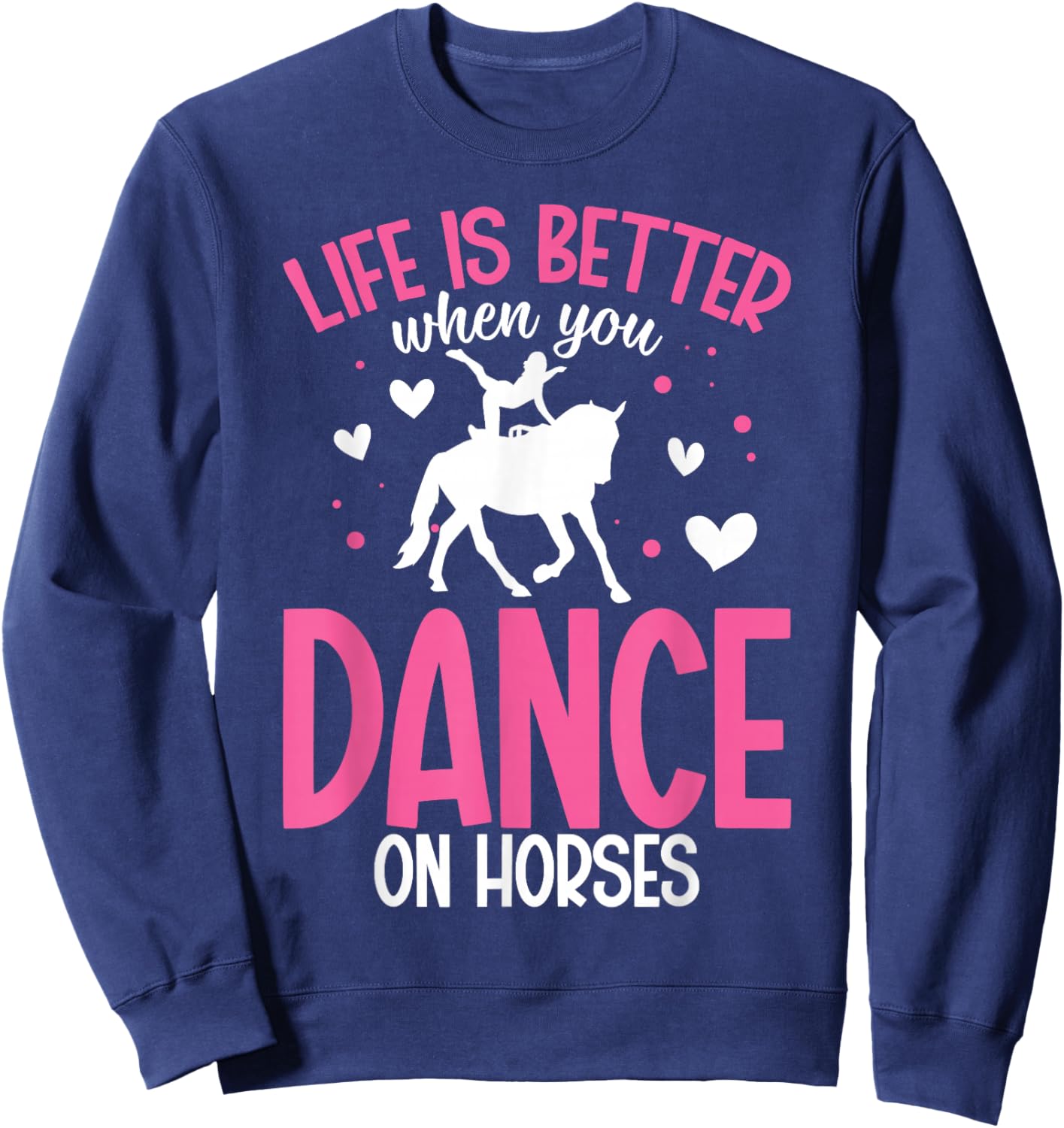 Horse Dancing Gymnastics Artistic Equestrian Horse Vaulter Sweatshirt - Sweatshirt | Navy