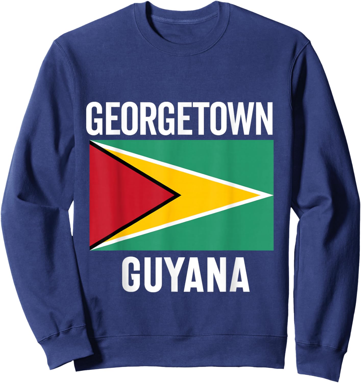 Guyana Souvenir Travel Vacation Men Women Guyanese Pride Sweatshirt - Sweatshirt | Navy