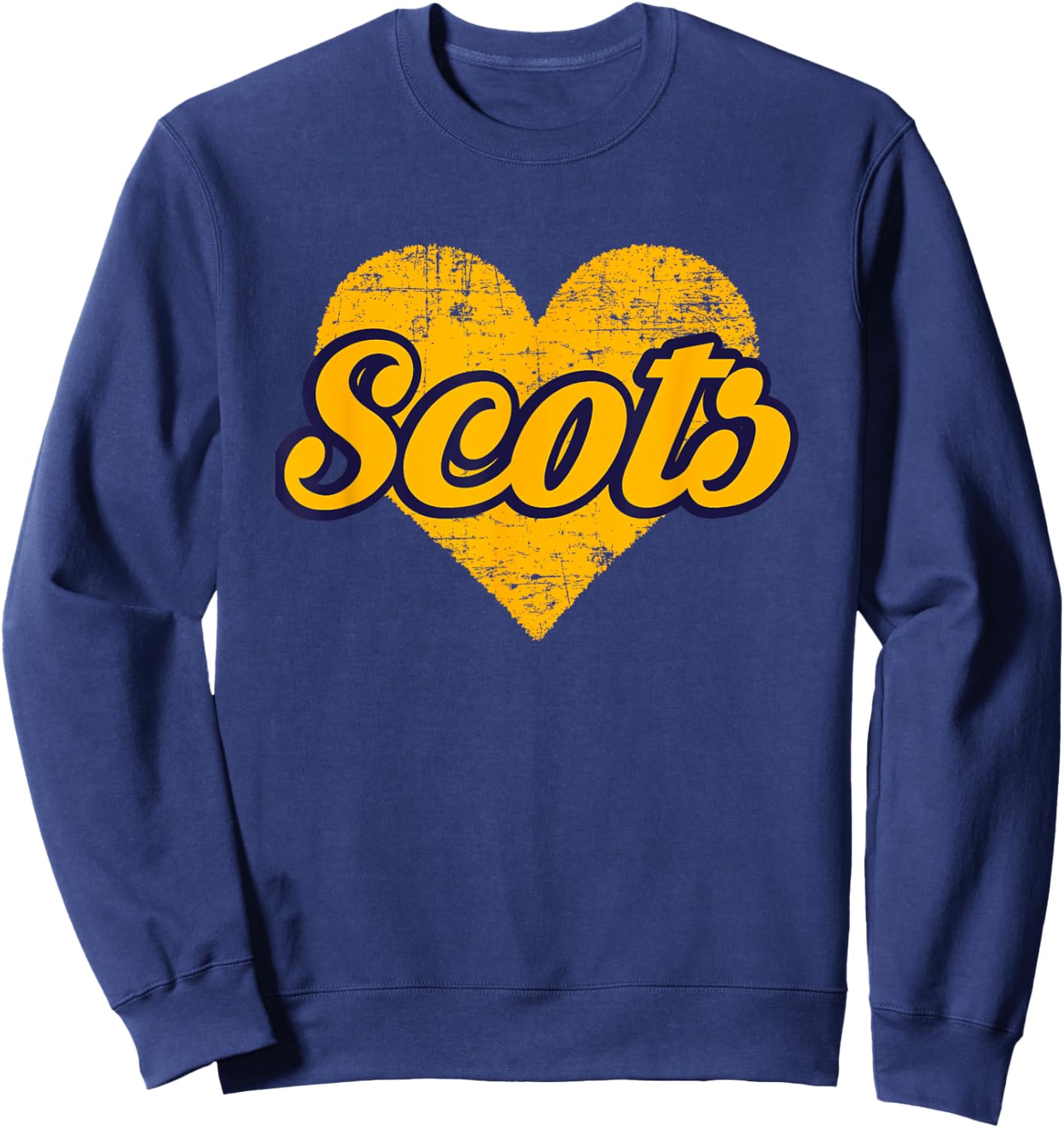 Highland Park Scots Over Heart Sweatshirt - Sweatshirt | Navy