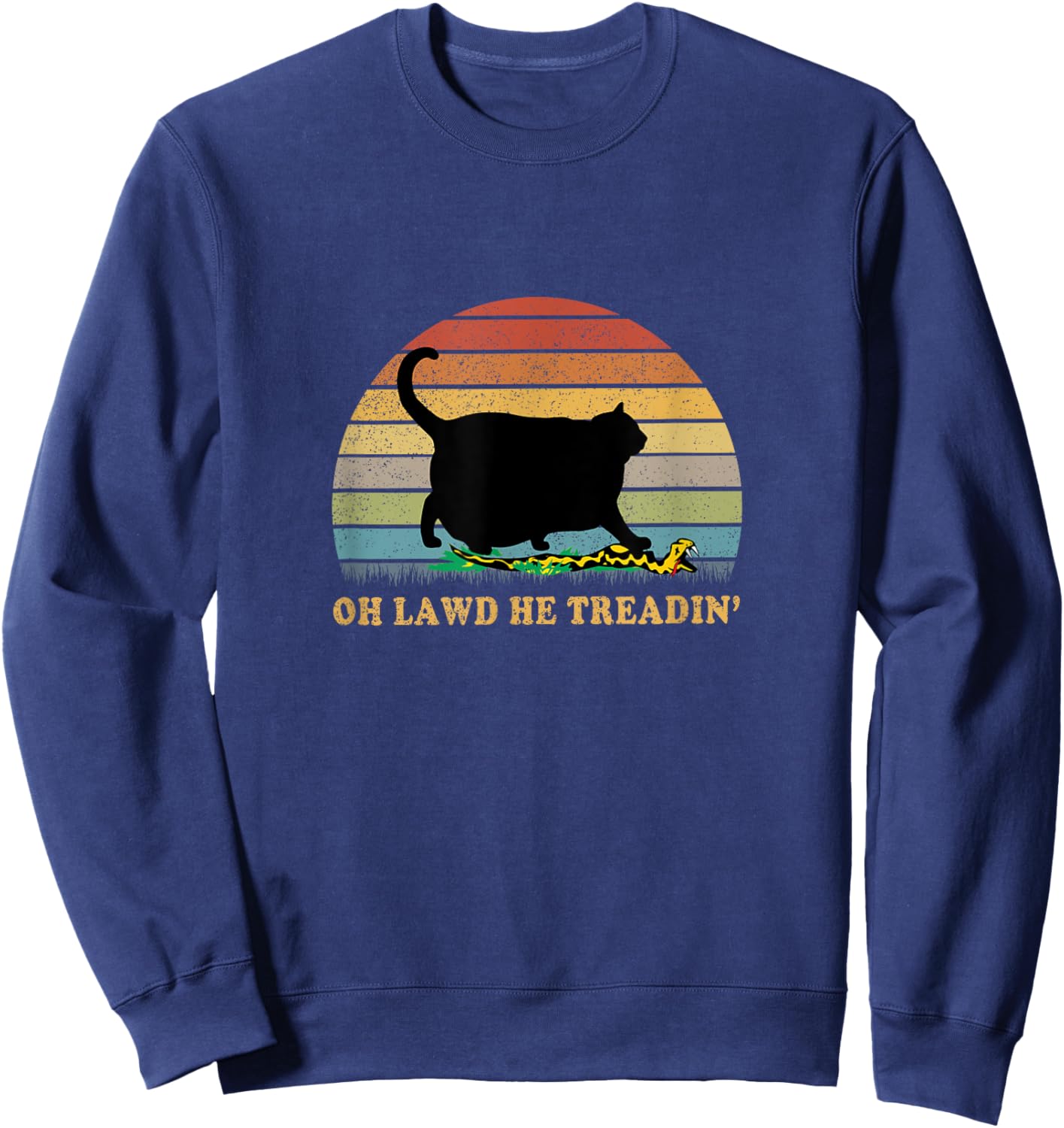 Oh Lawd He Treading Sweatshirt - Sweatshirt | Navy