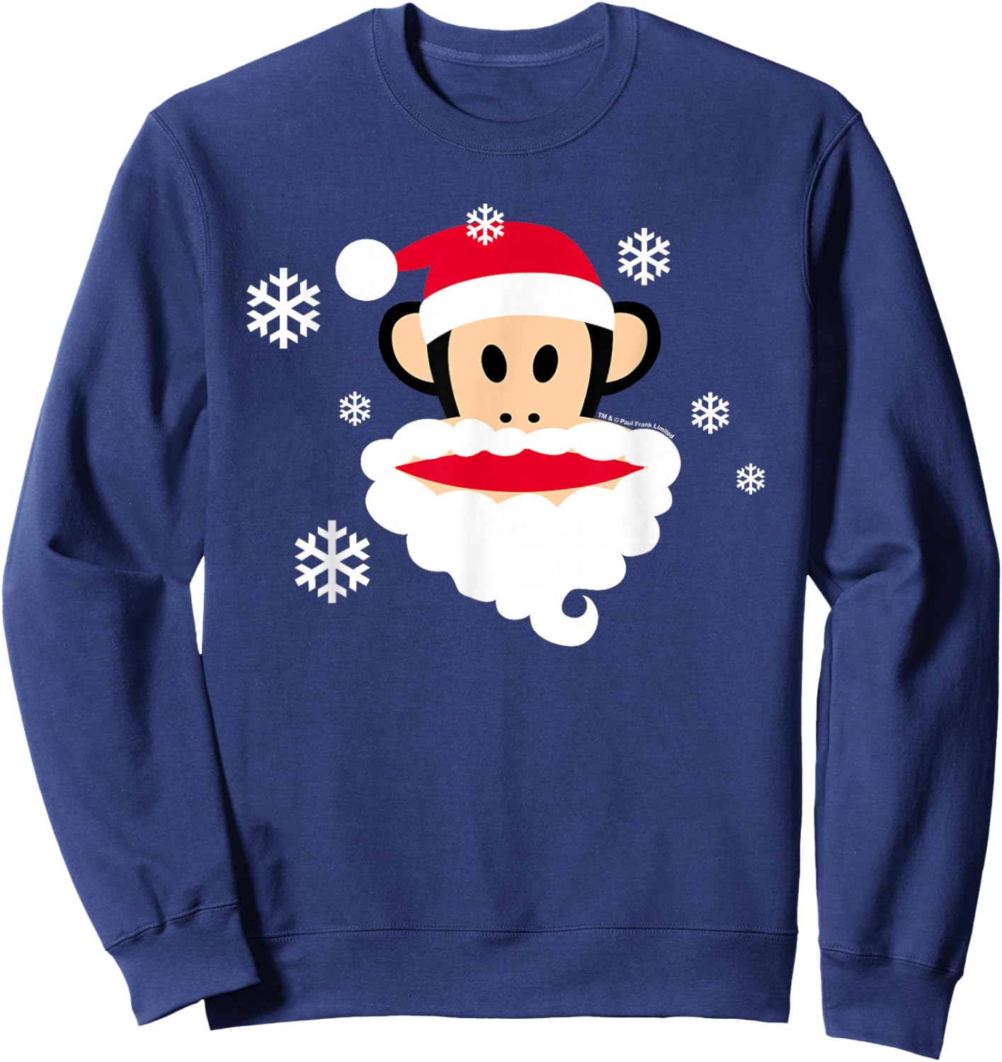 Paul Frank Santa Claus Julius Monkey Christmas Sweatshirt - Sweatshirt | Navy