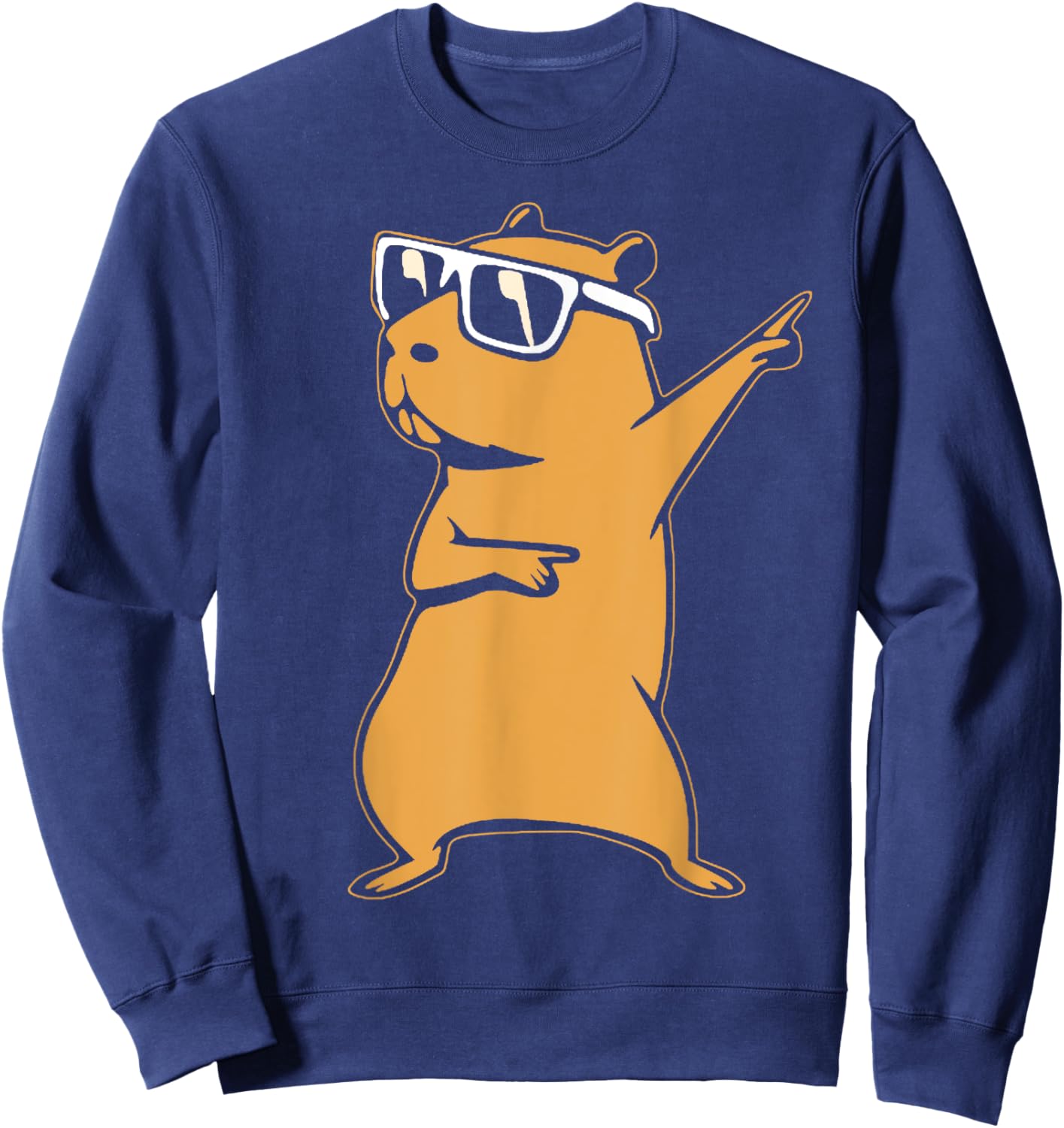 Funny Capybara Dance Challenge Dancing Capy Women Men Kids Sweatshirt - Sweatshirt | Navy
