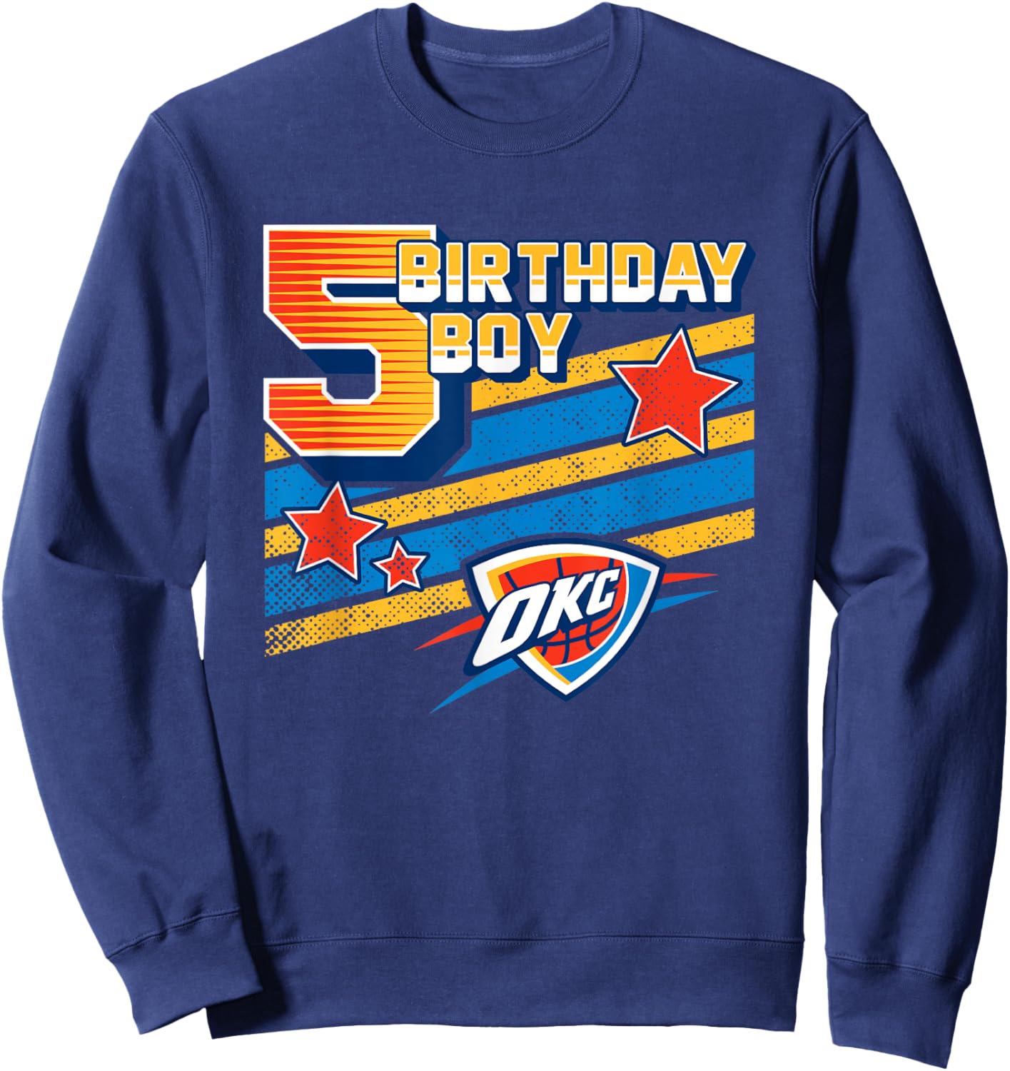 NBA Oklahoma City Thunder 5th Birthday Boy Sweatshirt - Sweatshirt | Navy