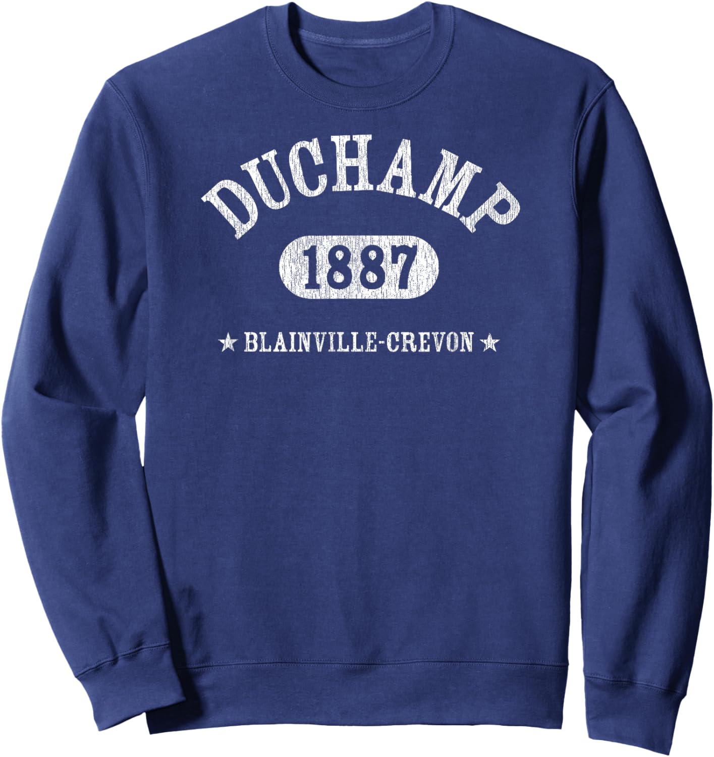 MARCEL DUCHAMP Classic Athletic Design With Details Sweatshirt - Sweatshirt | Navy