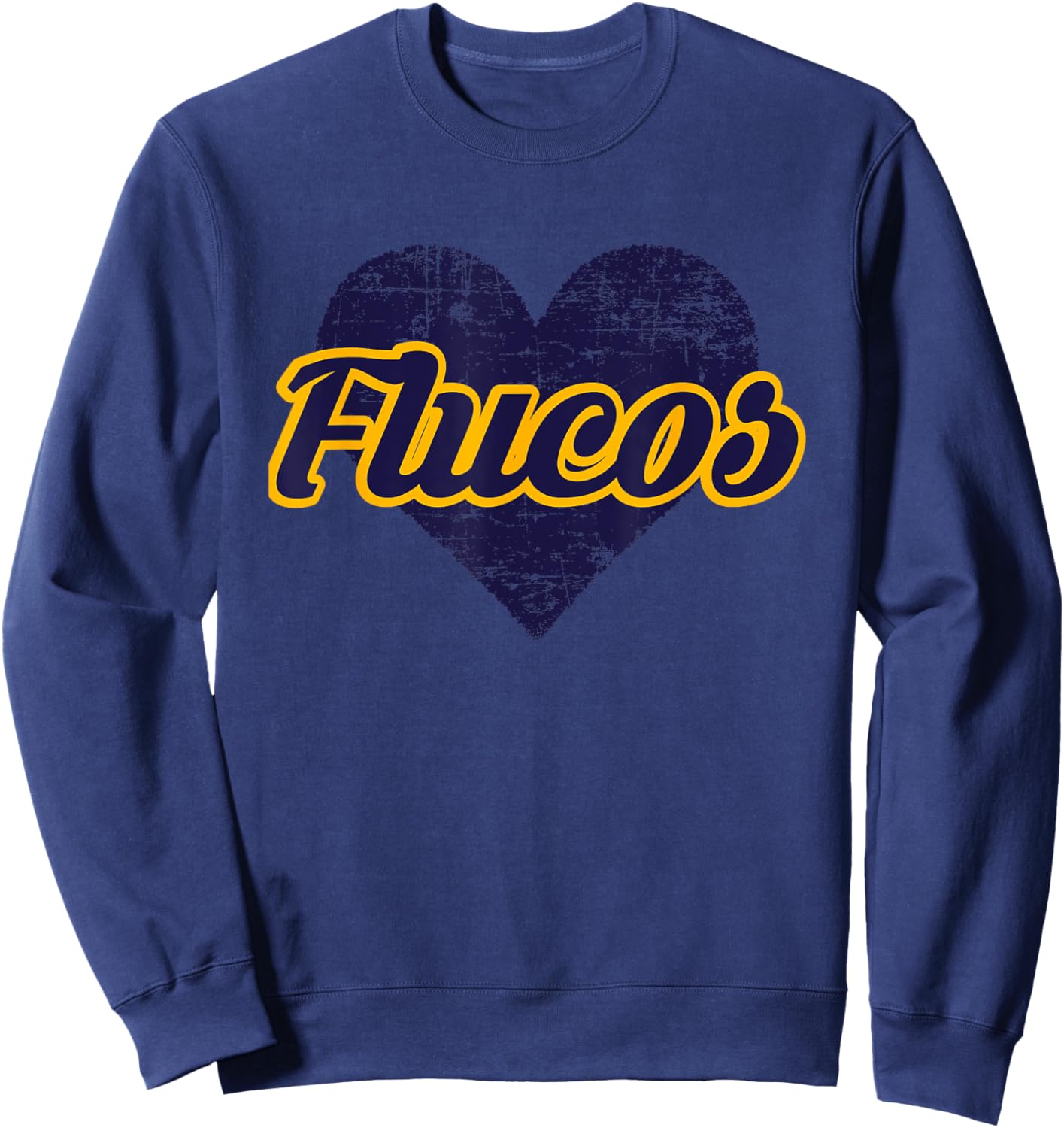 Fluvanna County Flucos Over Heart Sweatshirt - Sweatshirt | Navy