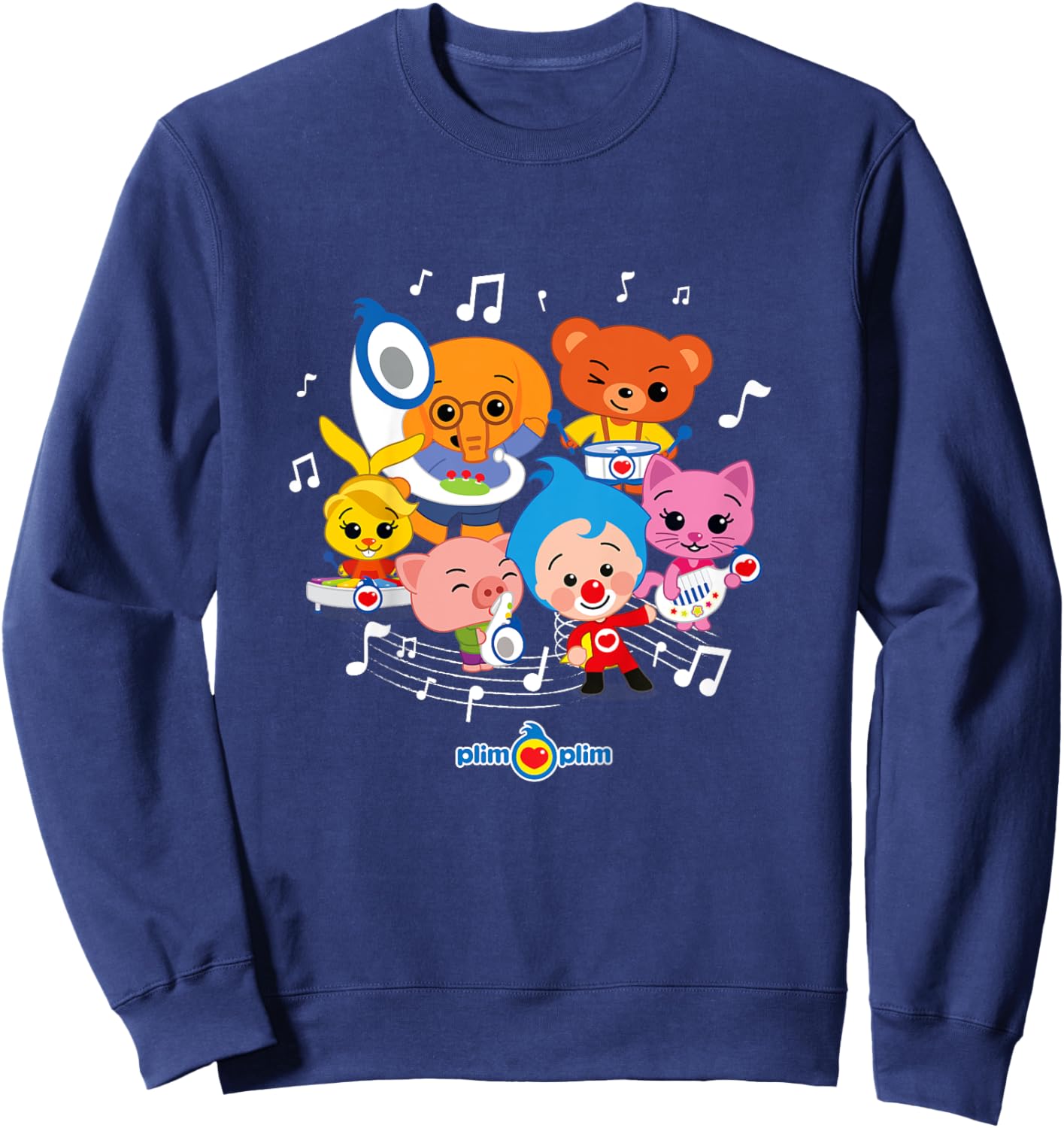 Kids Plim Plim The Kindness Hero - Colourful designs for children Sweatshirt - Sweatshirt | Navy