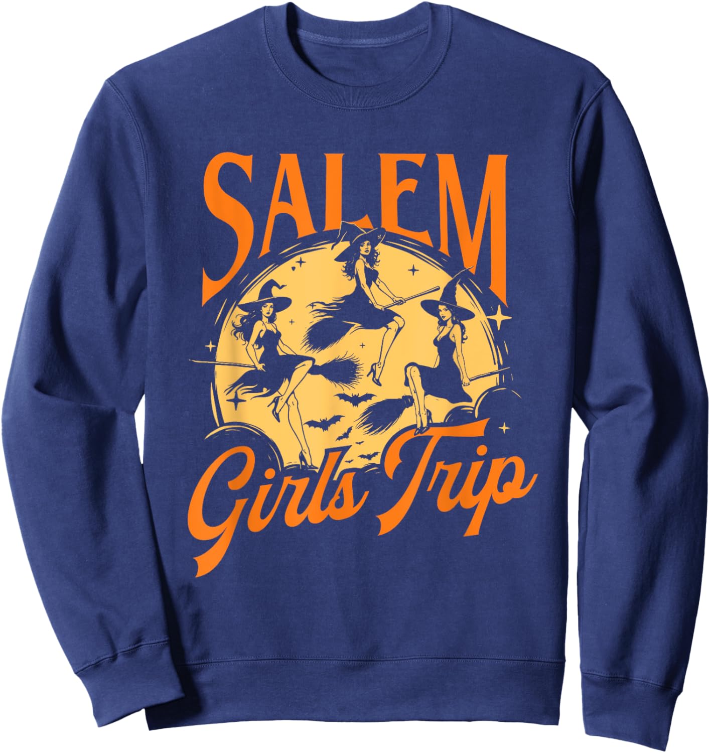 Salem Girls Trip - Spooky Witch Halloween Ghoul Sweatshirt - Sweatshirt | Navy