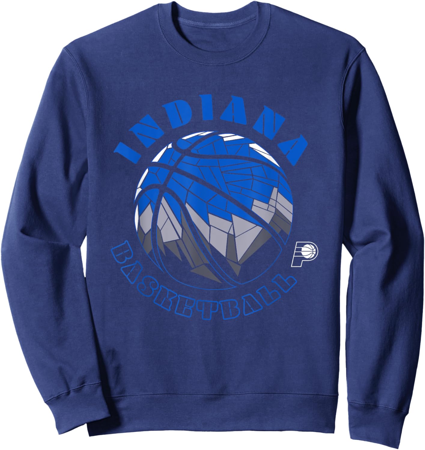 NBA Indiana Pacers Neon Prism Basketball Sweatshirt - Sweatshirt | Navy
