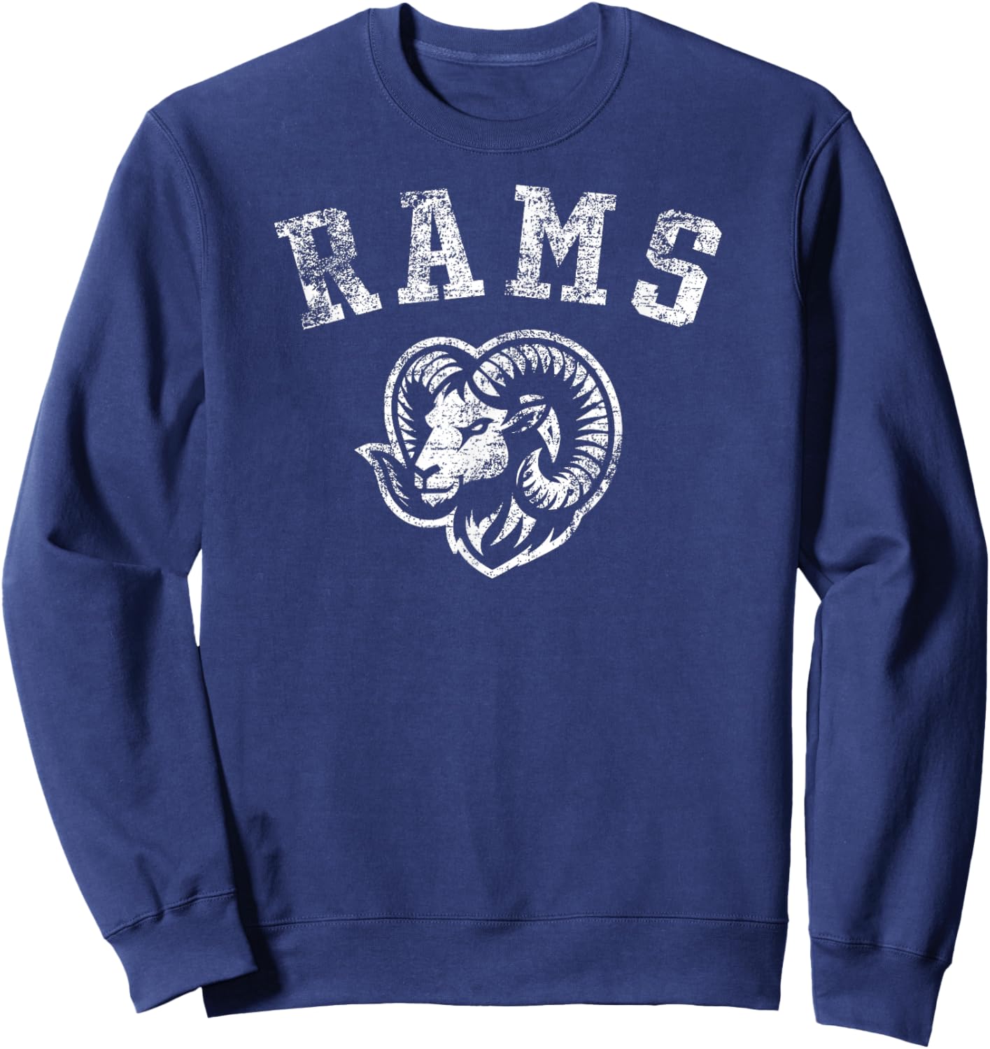 Rams Mascot for Elementary, Middle, and High Schools Aged Sweatshirt - Sweatshirt | Navy