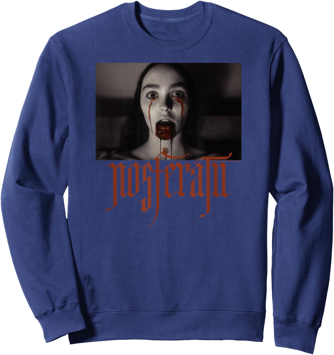 Nosferatu Ellen Hutter Blood Tears Sweatshirt - Sweatshirt | Navy