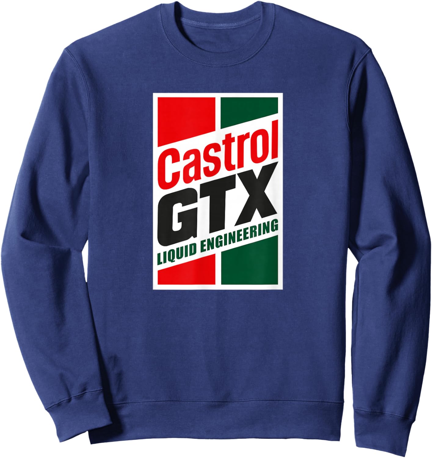 Vintage Castrol GTX Motor Oil Liquid Engineering PAPL1299 Sweatshirt - Sweatshirt | Navy