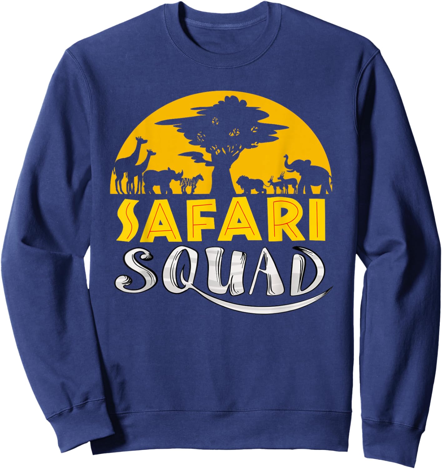 Cool Safari Costume Women Adult Africa Safari Tour Sweatshirt - Sweatshirt | Navy