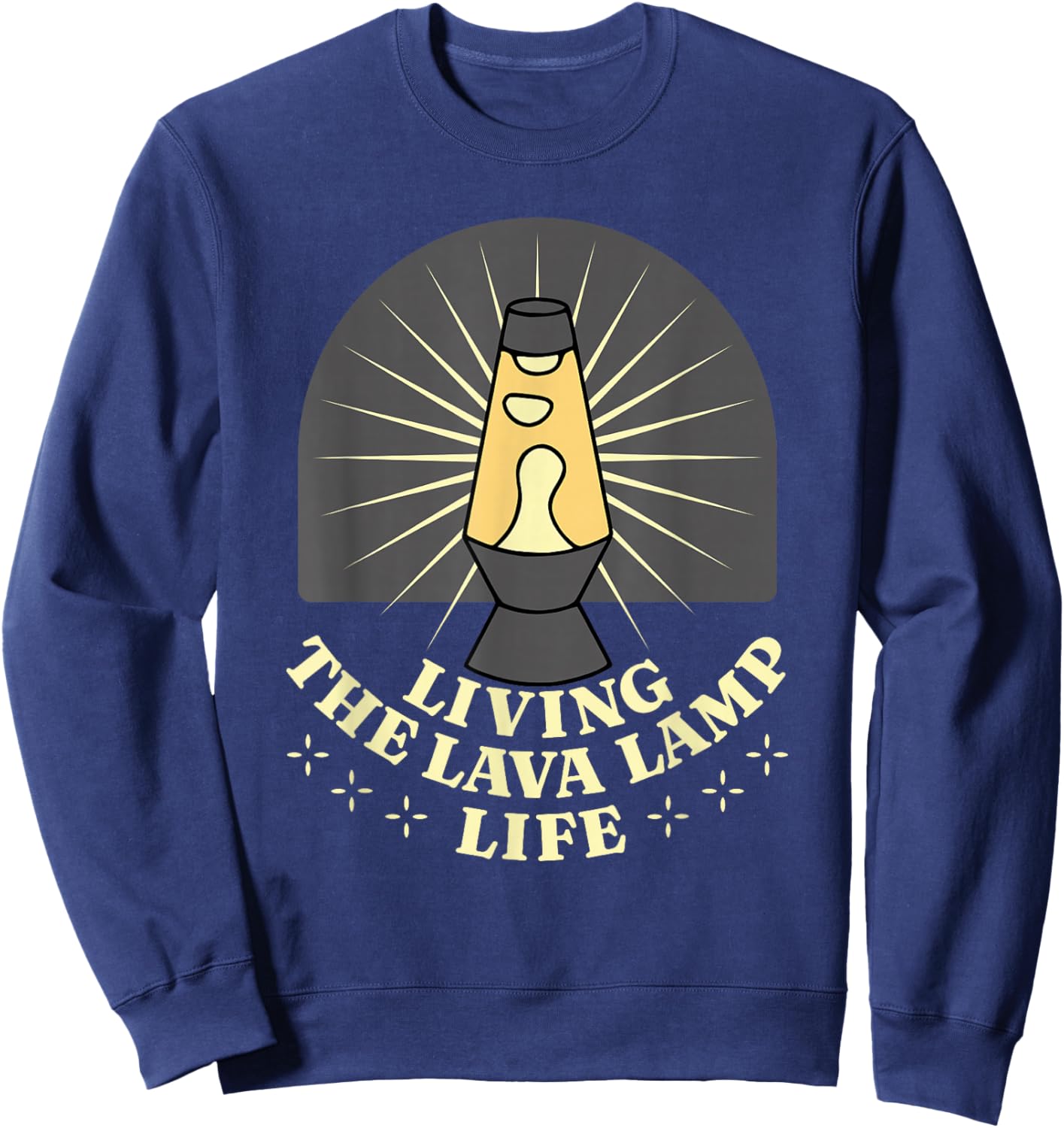 Lava Lamp Life Collector 70s Hippie Vintage Sweatshirt - Sweatshirt | Navy