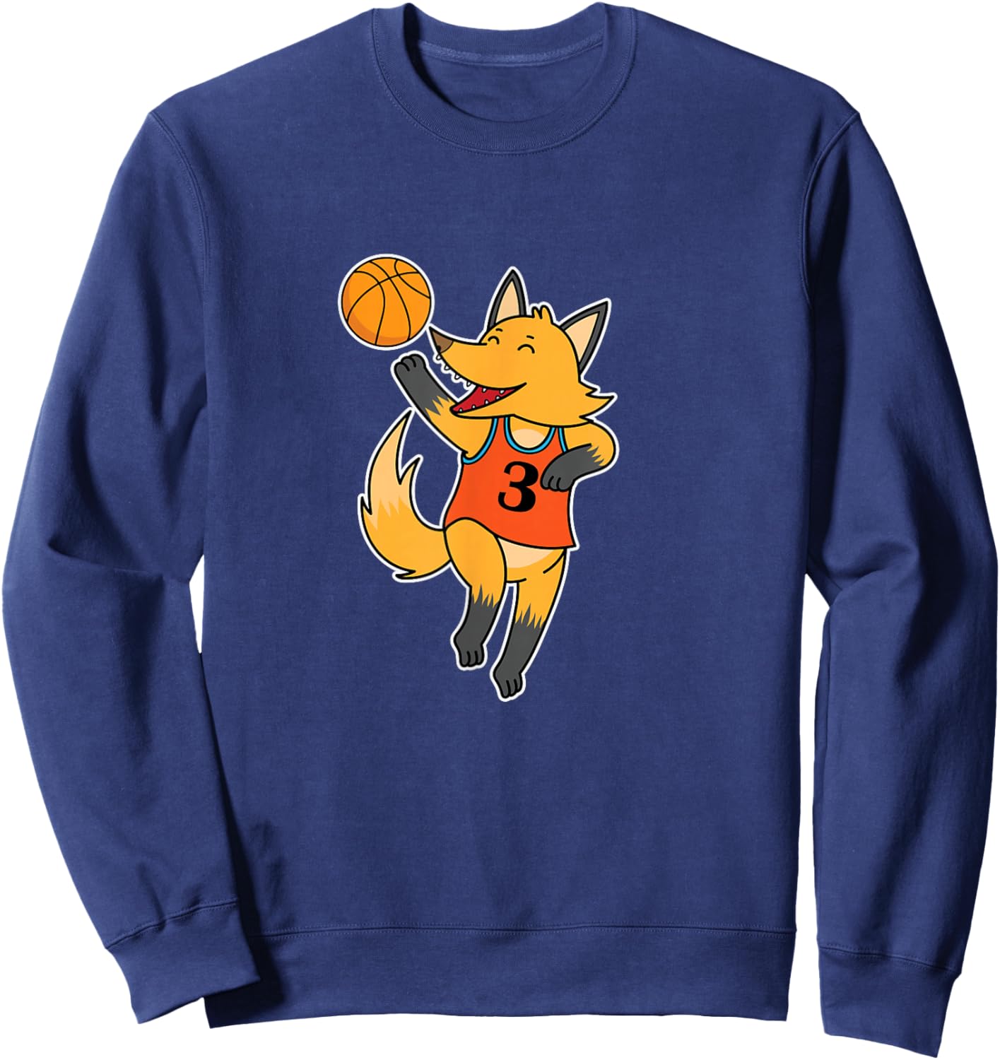 Fox plays Basketball Sweatshirt - Sweatshirt | Navy