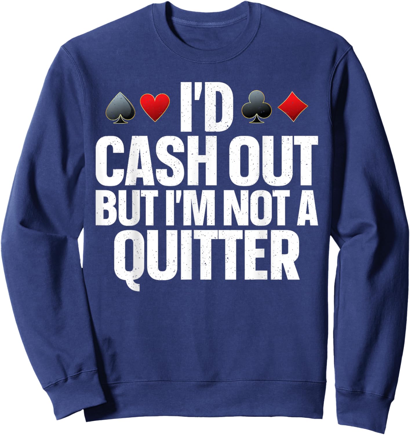 Casino Art Women Gambling Casino Player Gambler Sweatshirt - Sweatshirt | Navy