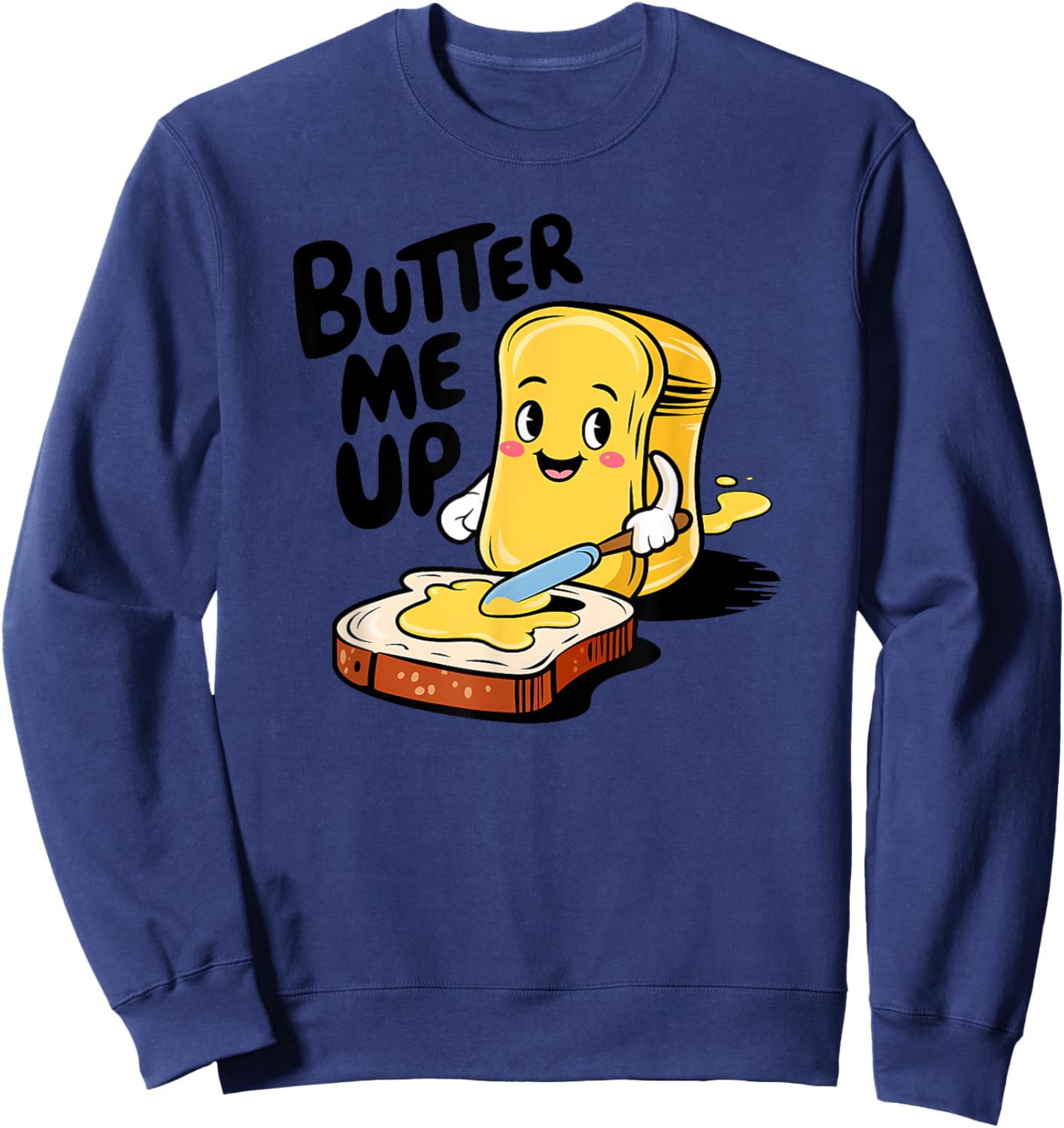 Butter Me Up Sweatshirt - Sweatshirt | Navy
