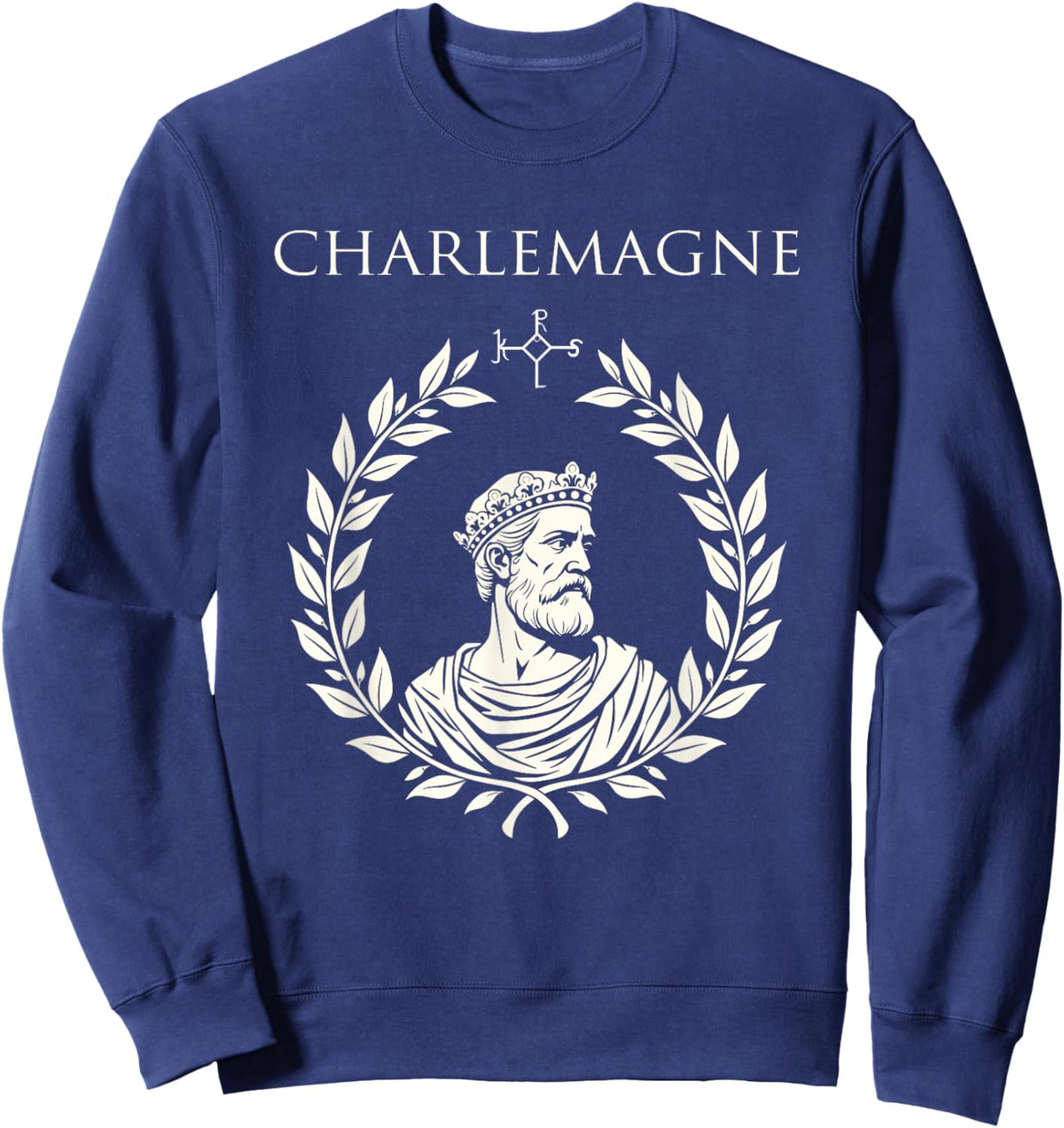Charlemagne Holy Roman Emperor Charlemagne Sweatshirt - Sweatshirt | Navy