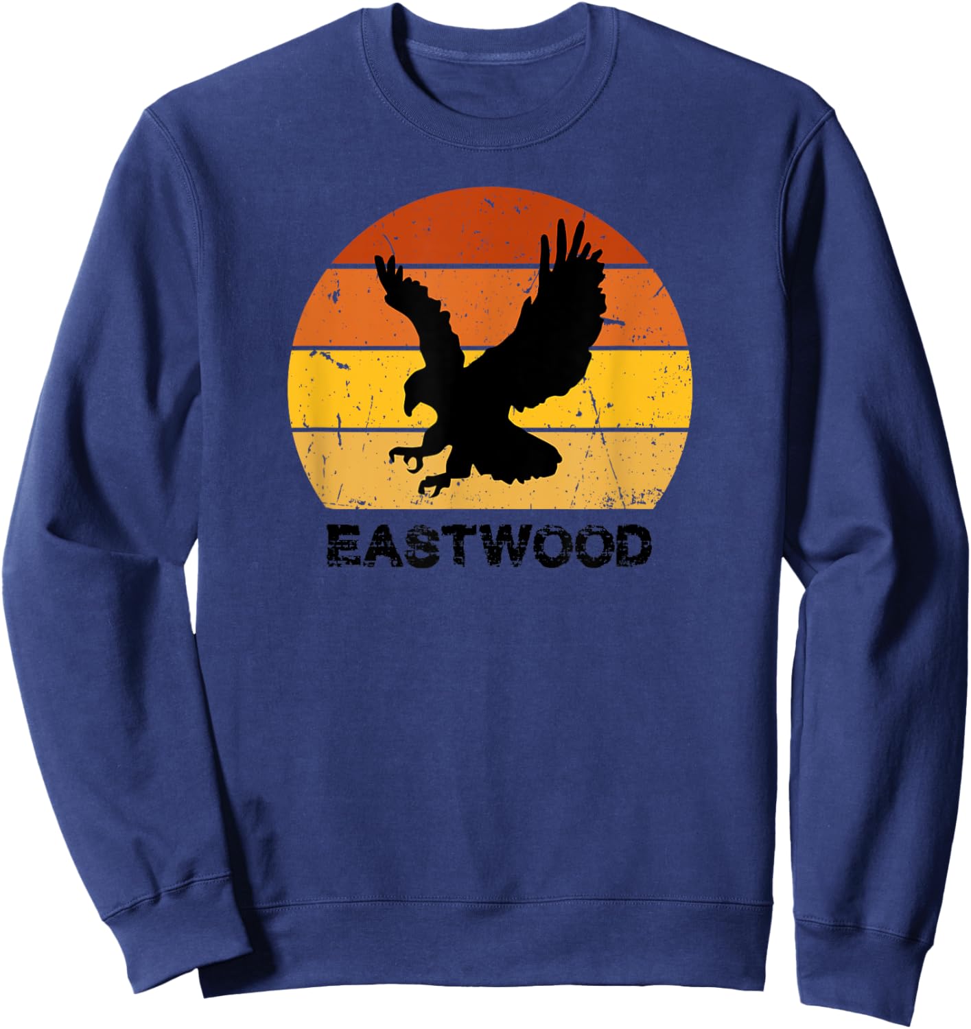 EASTWOOD Retro Eagle Sunset Sweatshirt - Sweatshirt | Navy