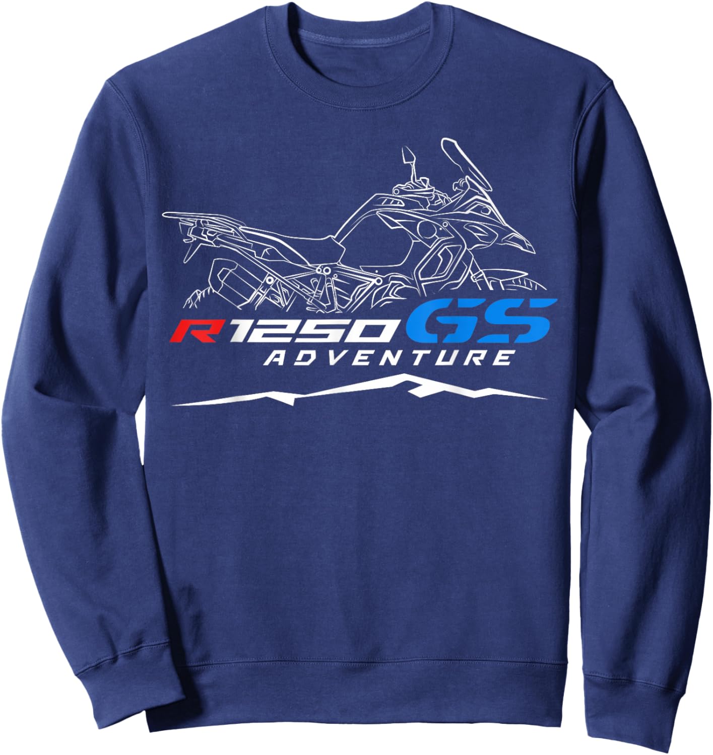 R1250GSA 2019-2024 for Adventure Riders, Motorcycle Sweatshirt - Sweatshirt | Navy