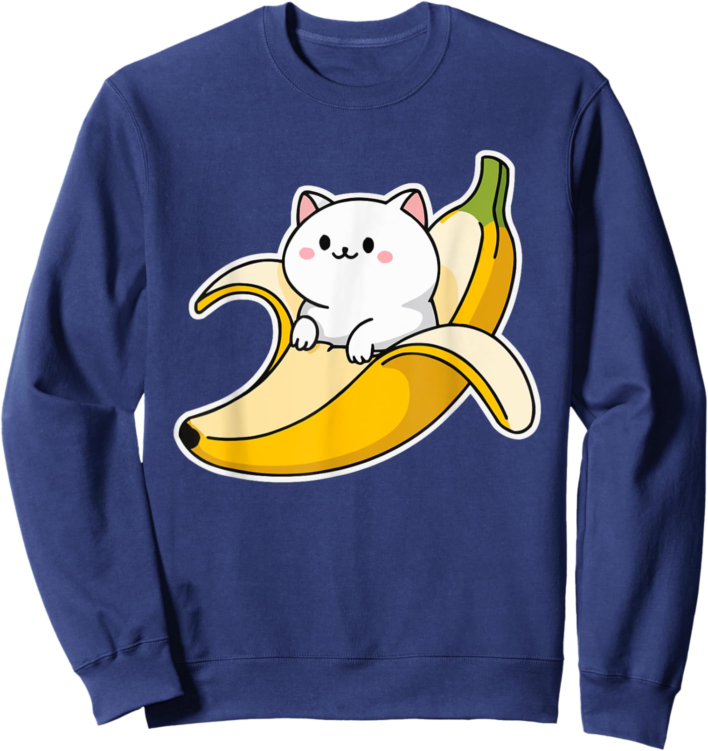 Funny Banana Pun Fruit Lover Banana Jokes Sweatshirt - Sweatshirt | Navy