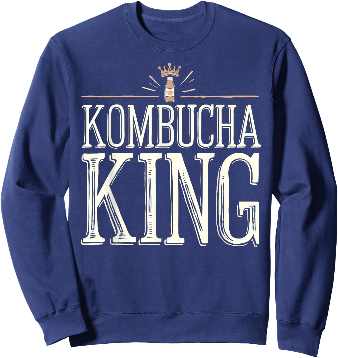 Kombucha King Kombucha King I Brew Kombucha Sweatshirt - Sweatshirt | Navy