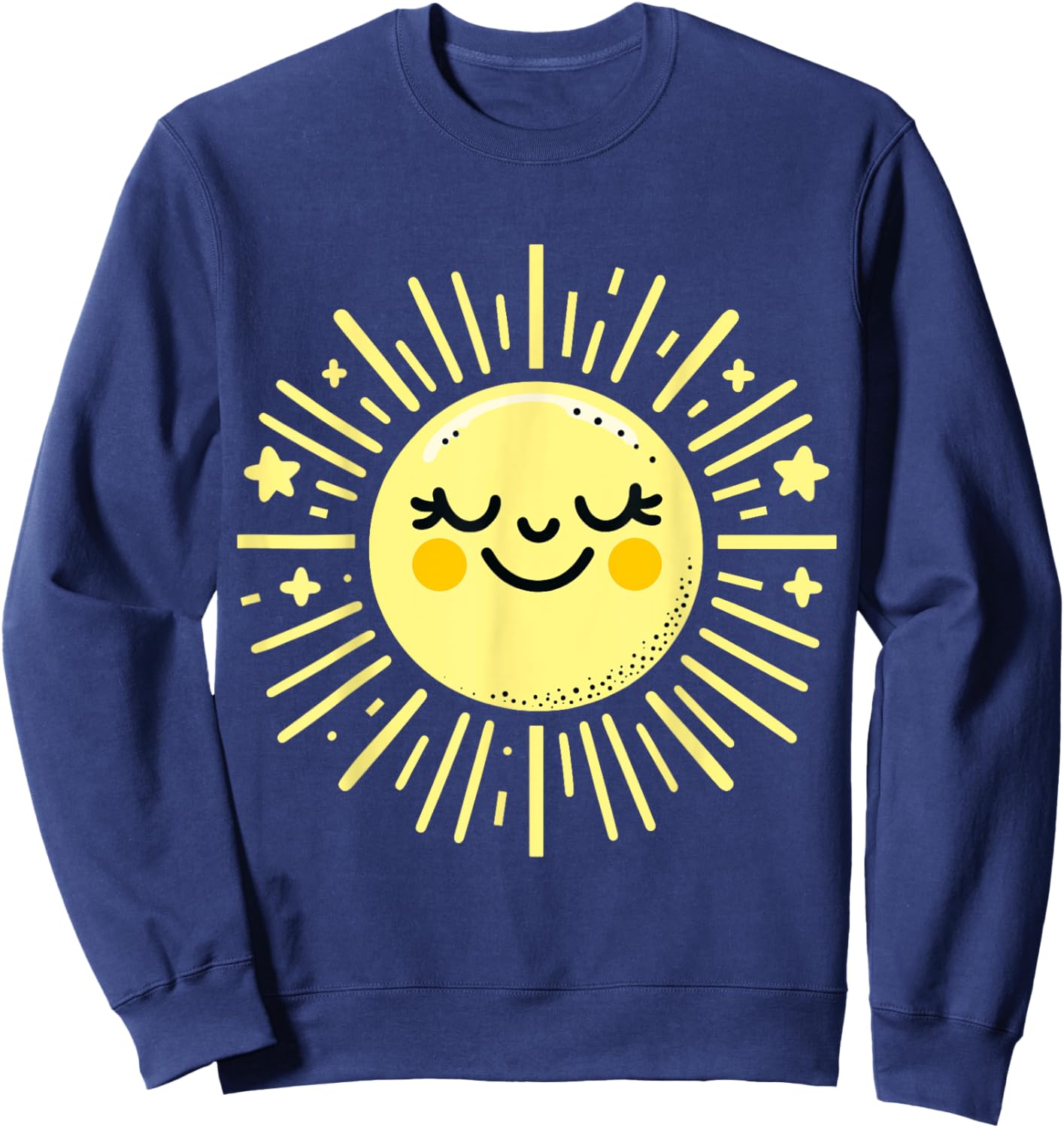Happy Sunshine Summer Vacation Sun Sweatshirt - Sweatshirt | Navy