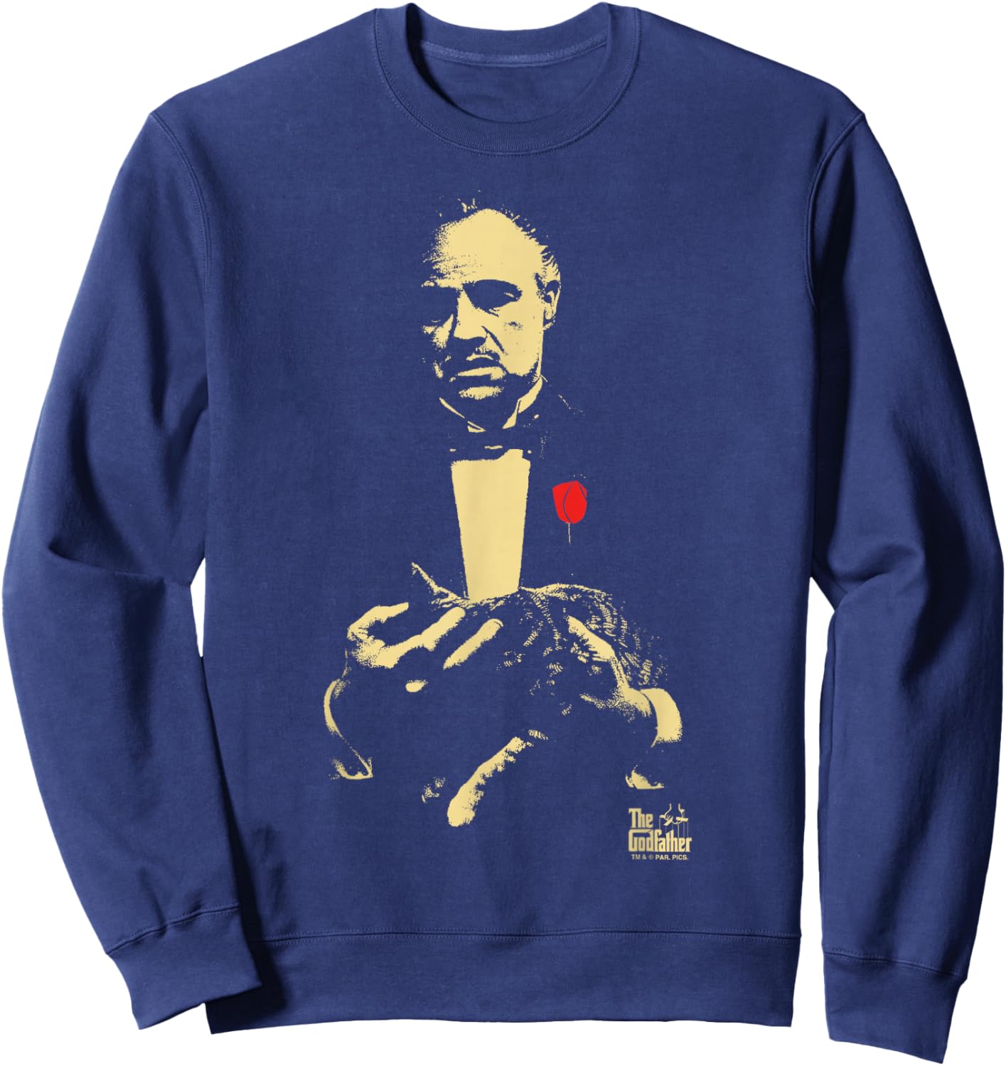 The Godfather Vito Don Corleone With Cat Sweatshirt - Sweatshirt | Navy