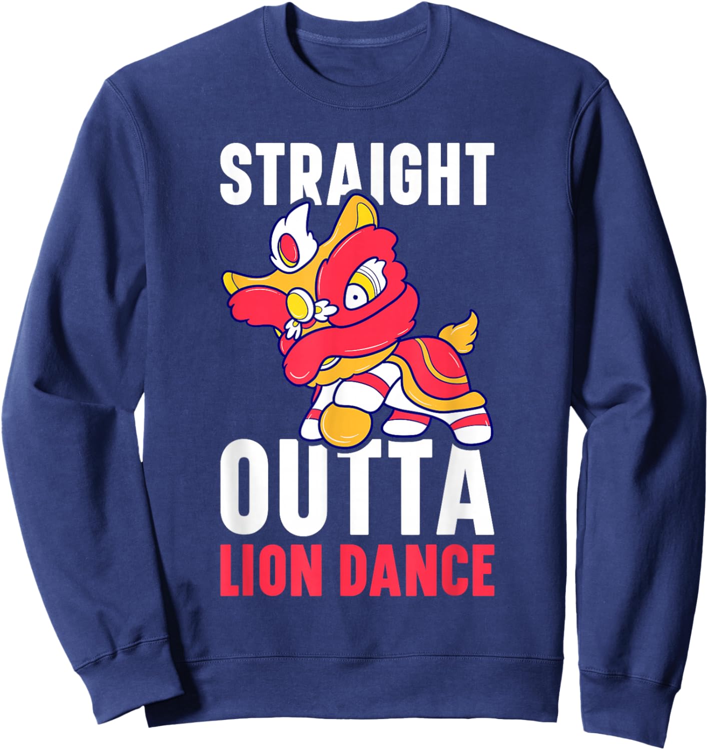 Lion Dance Lunar New Year Chinese New Year Lion Dance Sweatshirt - Sweatshirt | Navy