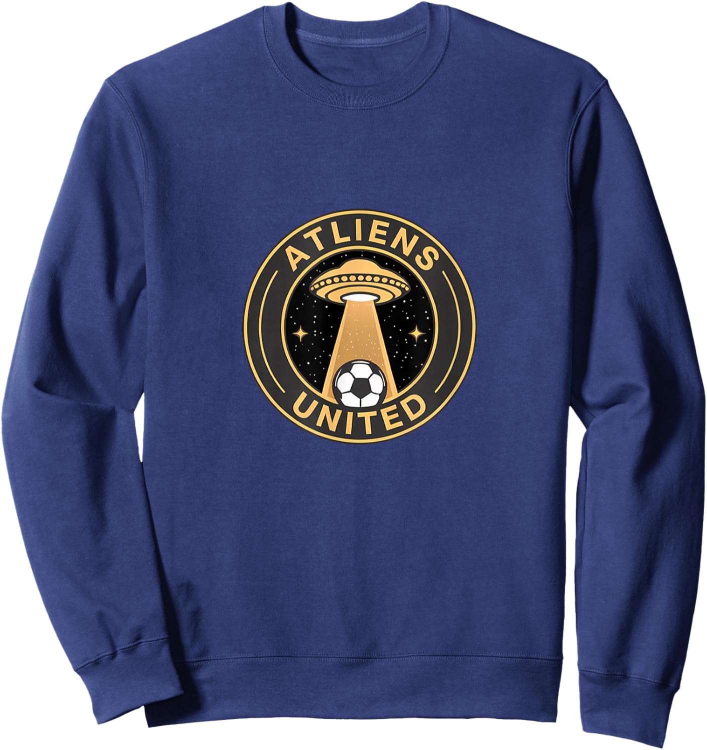 Atliens United, 404 United Atlanta Soccer Fan Jersey Funny Sweatshirt - Sweatshirt | Navy
