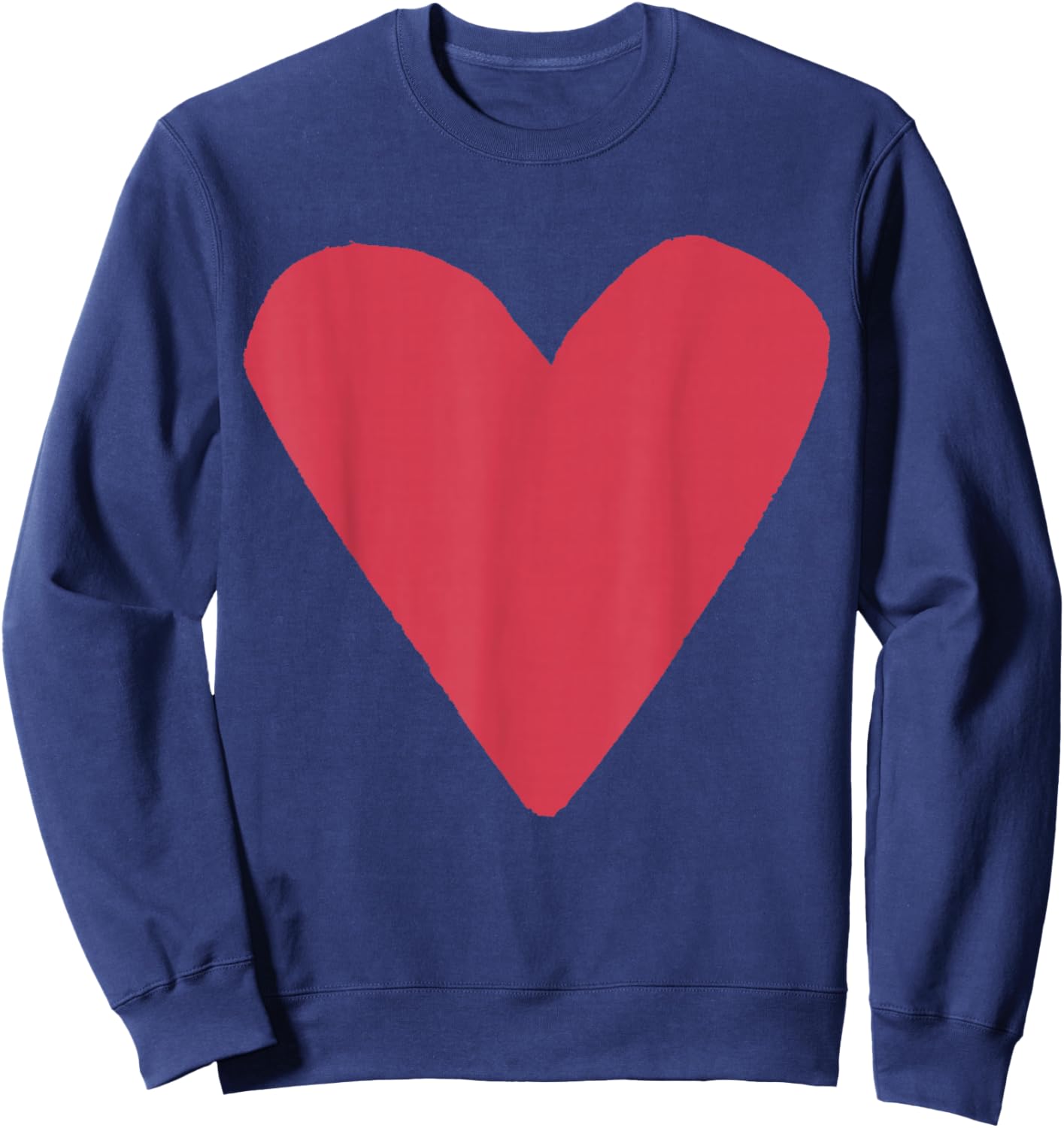 Red Heart Black Sweatshirt - Sweatshirt | Navy