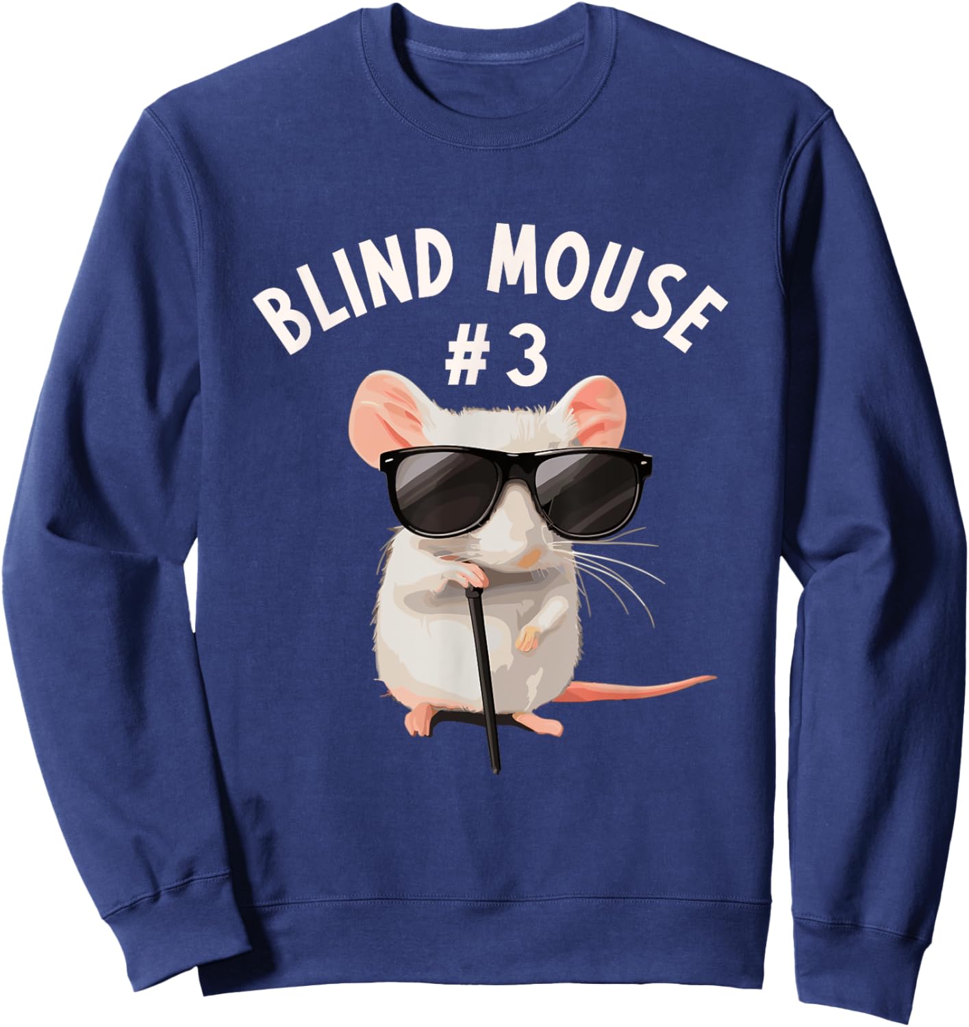 Matching Group Outfit #3 of 3 - Three Blind Mice Costume Sweatshirt - Sweatshirt | Navy