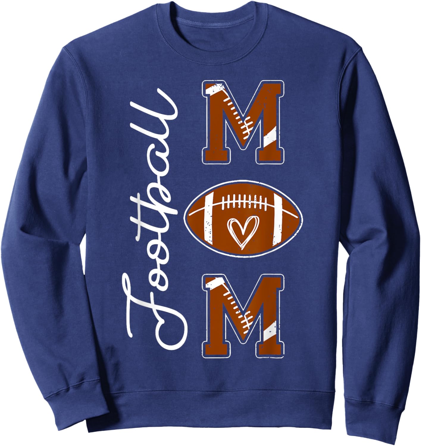 Football Mom Football Mom Shirt American Football Sweatshirt - Sweatshirt | Navy